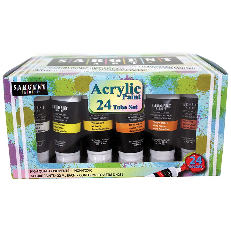 Acrylic Paint Tubes, 22Ml, 24 Count