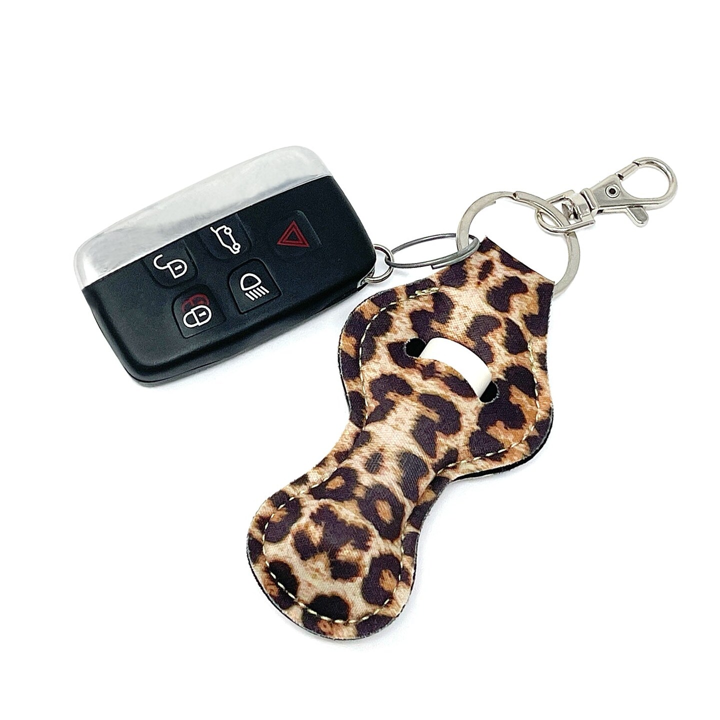 Wrapables 10 Pack Chapstick Holder Keychain with 10 Pieces Metal Clasps