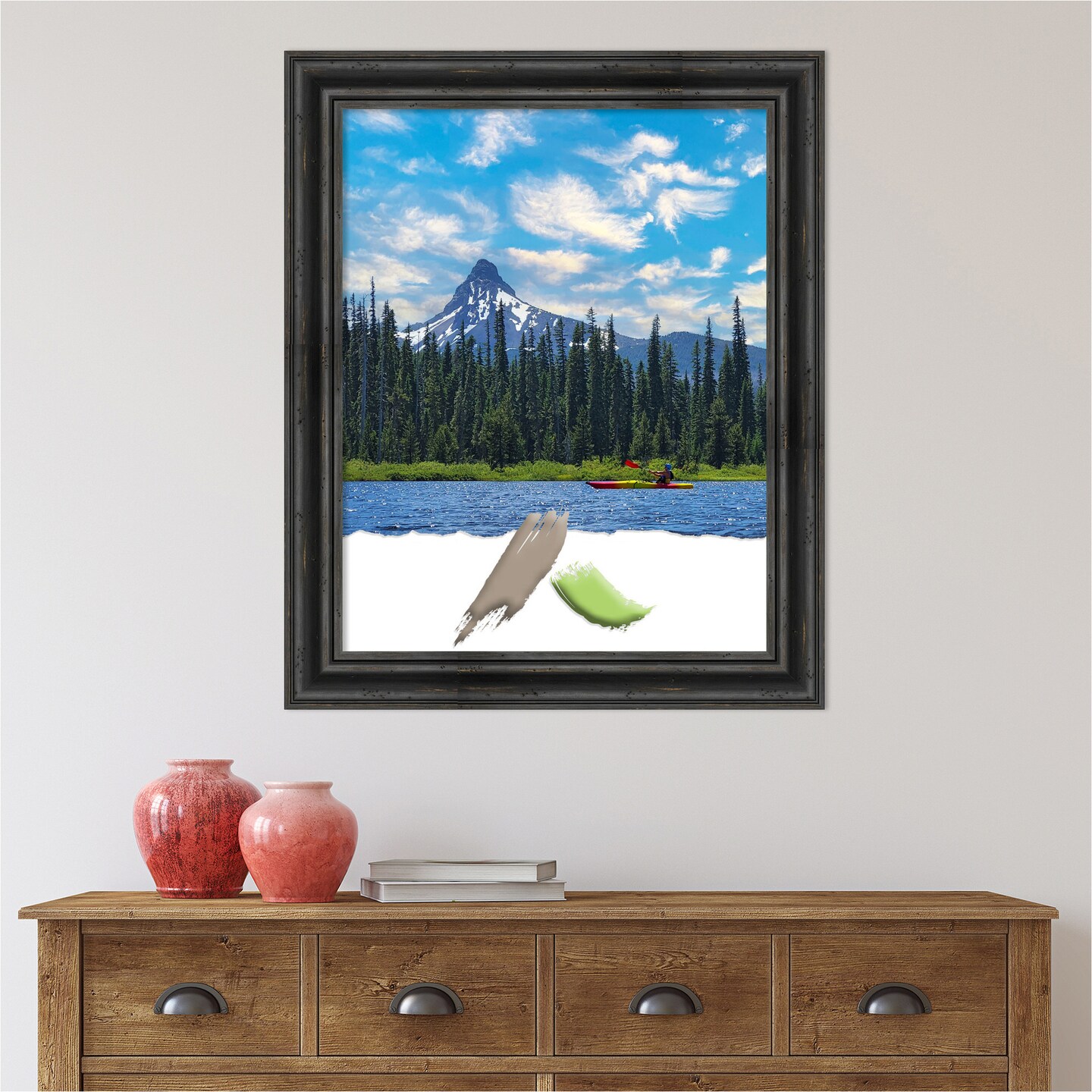 Rustic Pine Wood Picture Frame, Photo Frame, Art Frame
