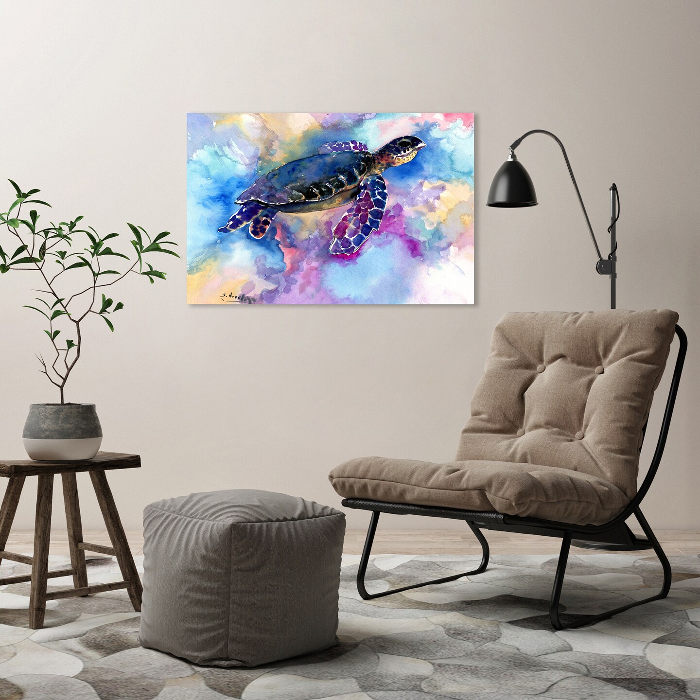 Sea Turtle  by Suren Nersisyan  Gallery Wrapped Canvas - Americanflat