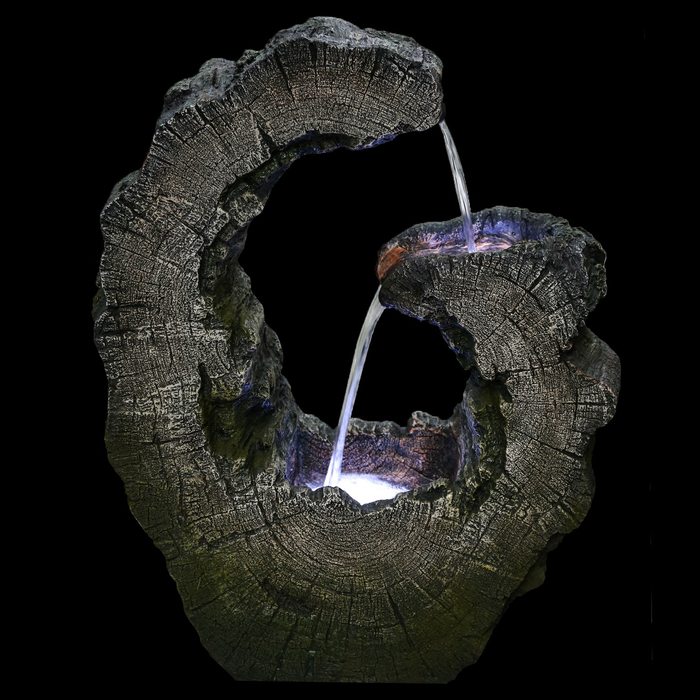 Northlight Tree Trunk Garden Fountain - Thumbnail 2