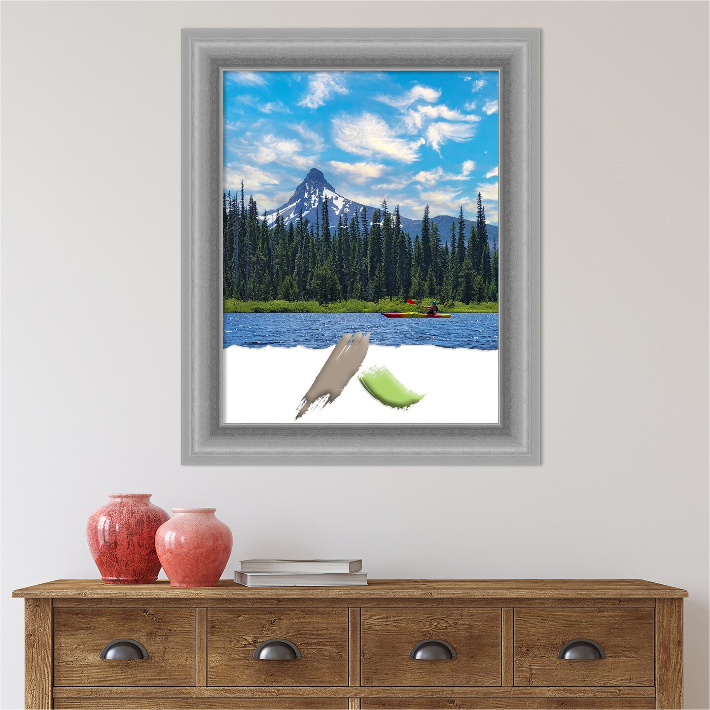 Peak Polished Nickel Picture Frame, Photo Frame, Art Frame