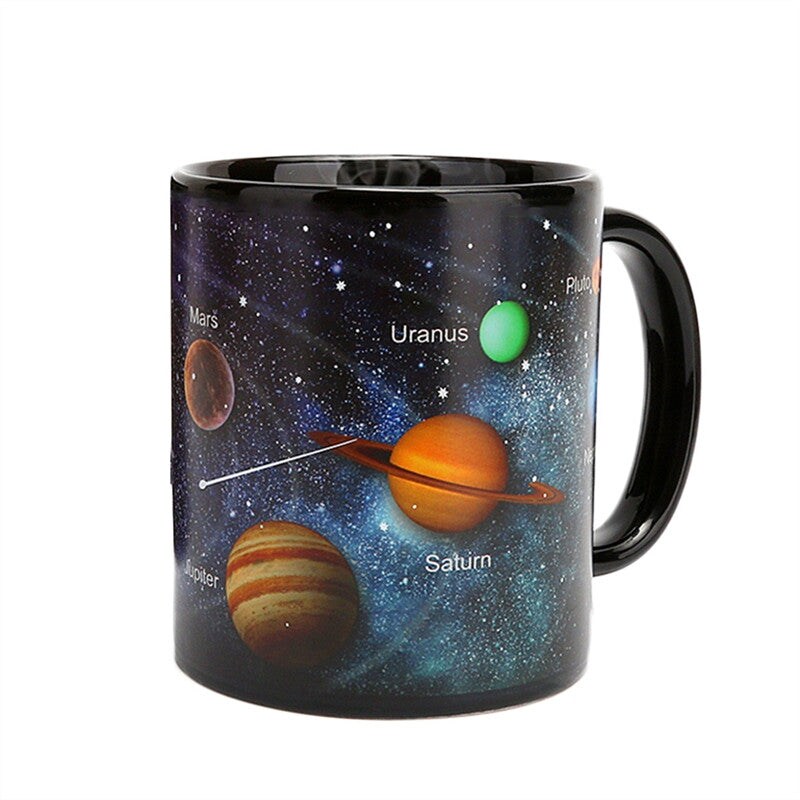 Onetify Space Theme Heat Sensitive Color Changing Ceramic Mug