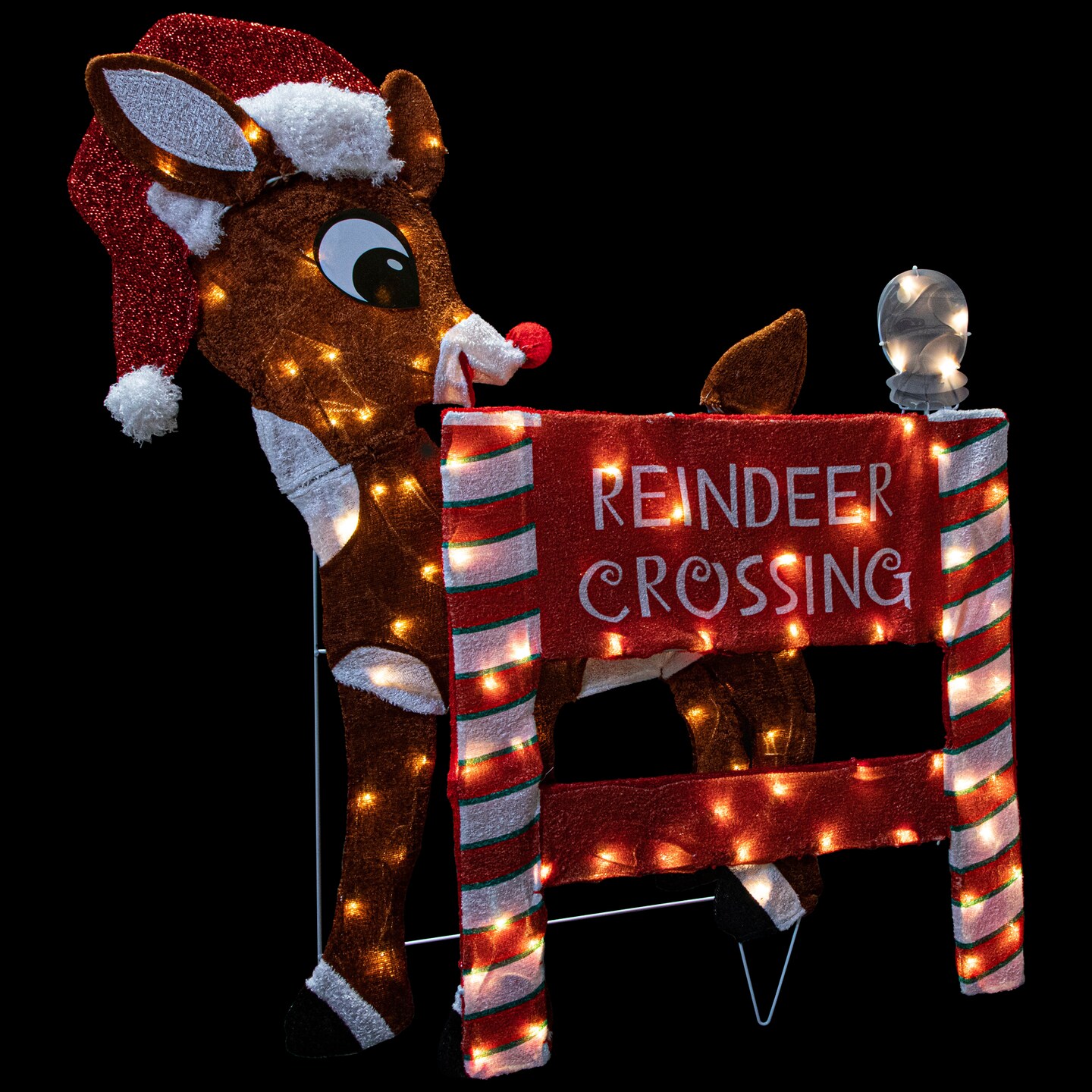 Northlight Rudolph Reindeer Crossing Sign - Thumbnail 2