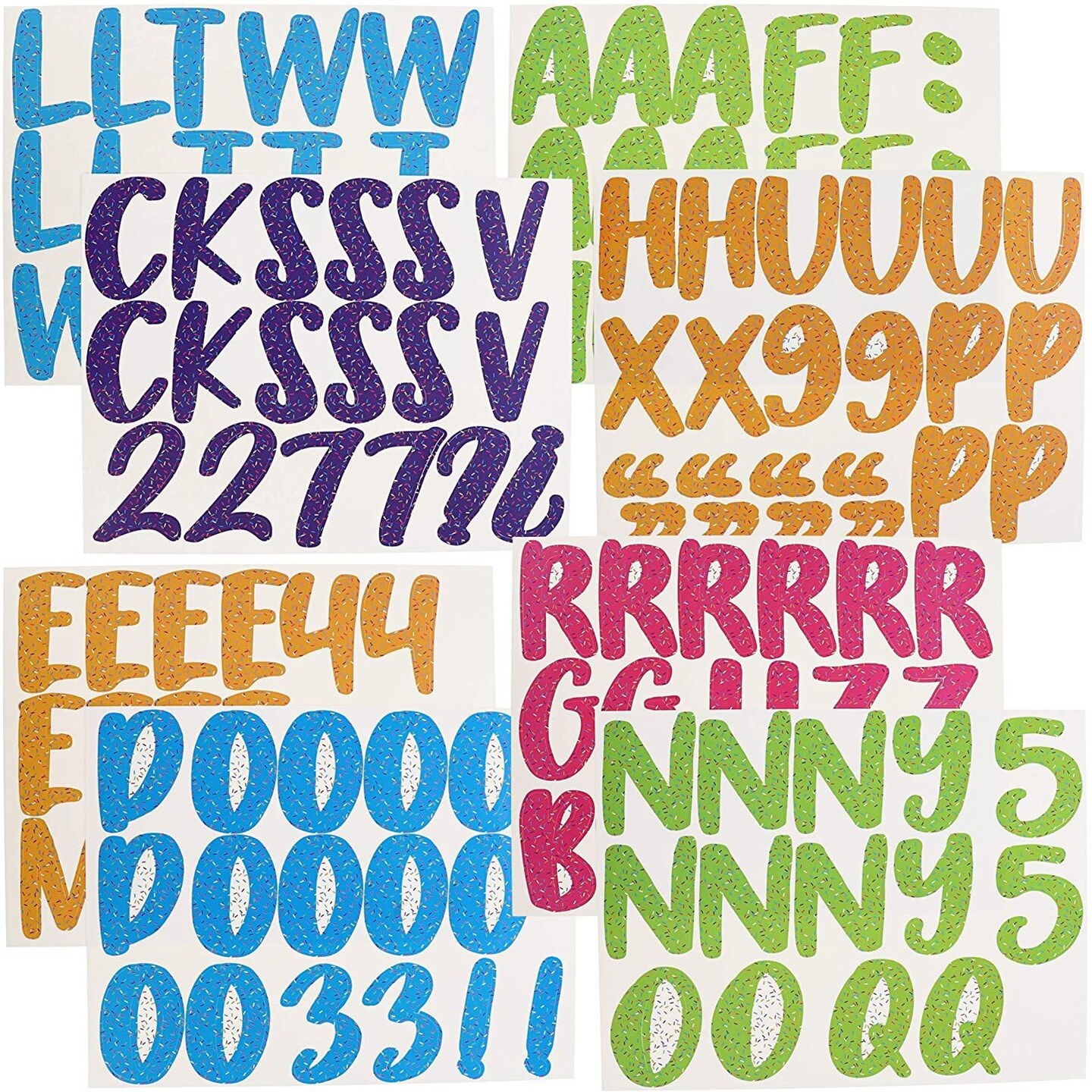 Bulletin Board Alphabet Letters and Numbers Cutouts (146 Count)