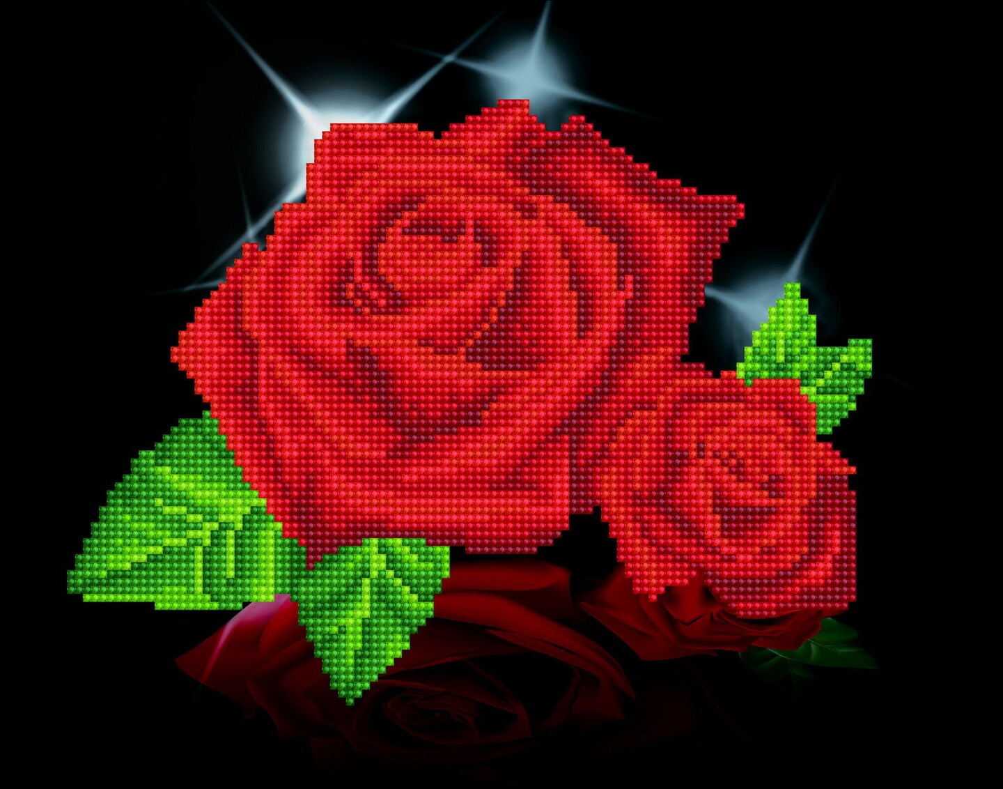 Diamond Dotz Red Rose Sparkle Diamond Painting Artwork Kit Michaels