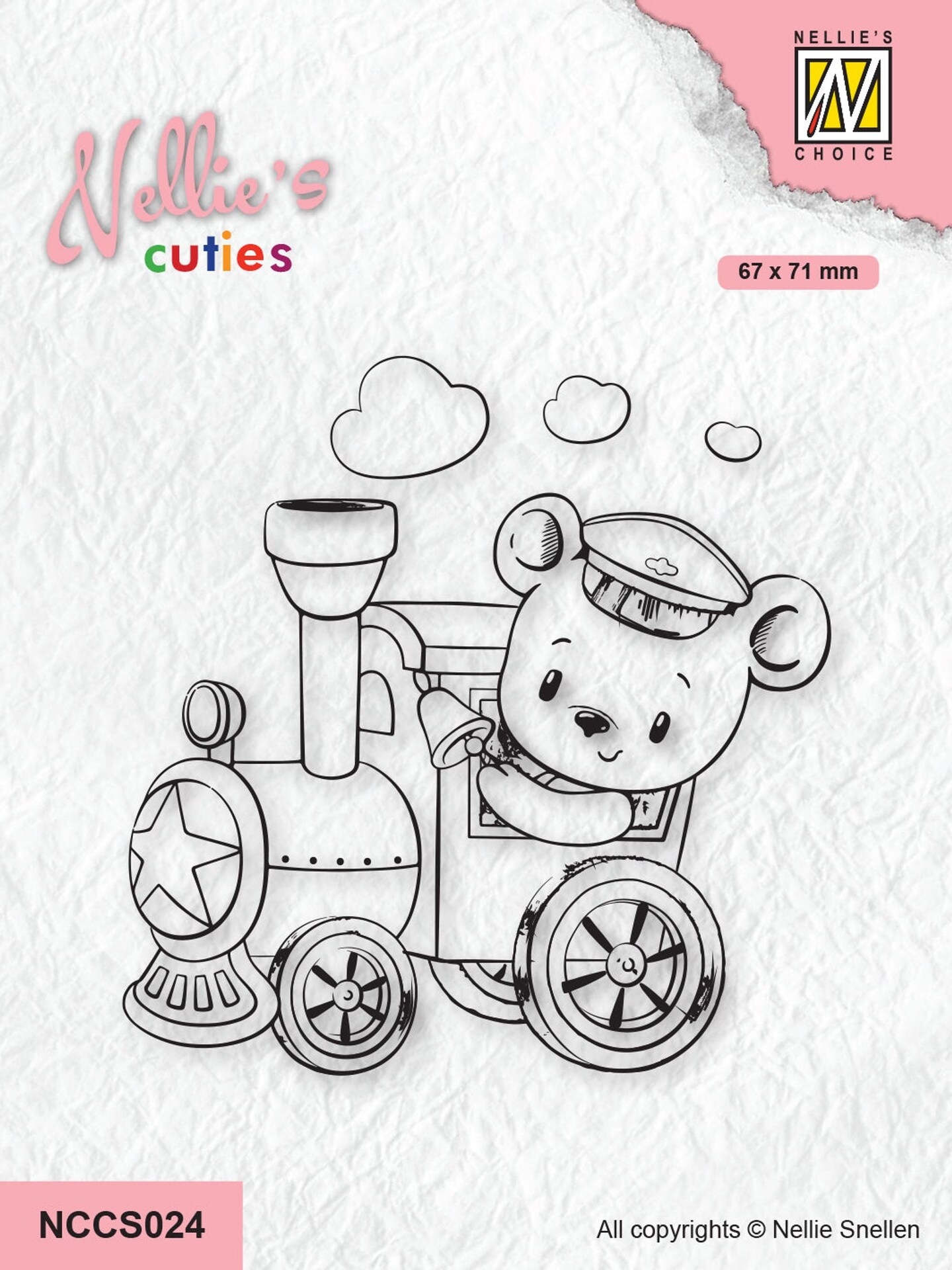 Nellie&#x27;s Choice  Clear Stamp Nellie&#x27;s Cuties - Train Engineer