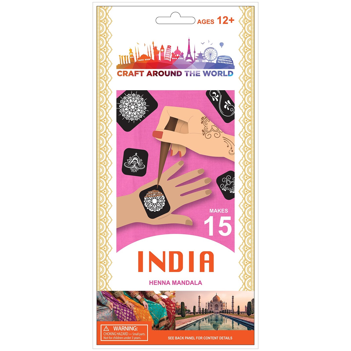 Craft Around The World Indian Henna Mendala-Makes 15