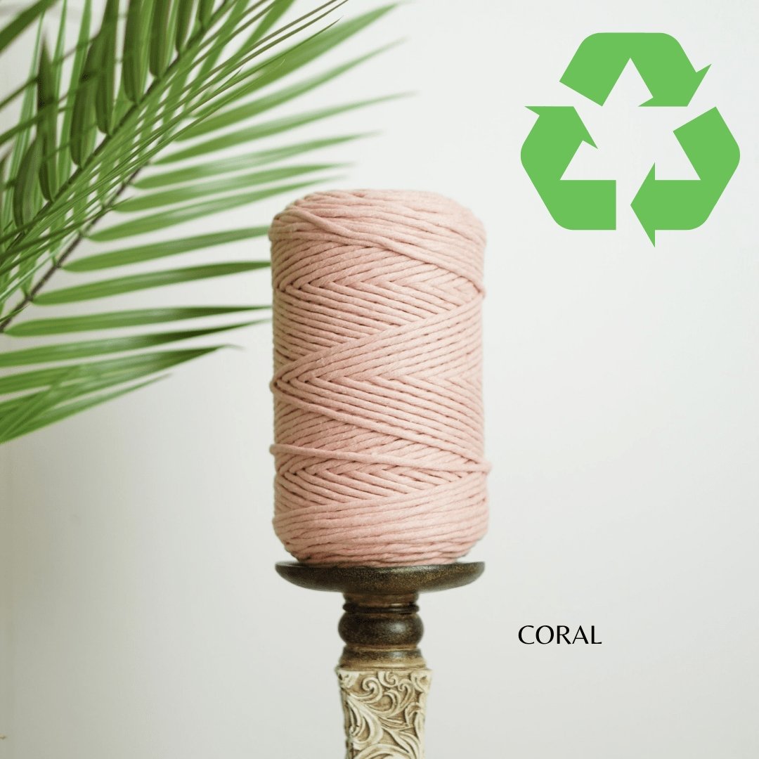 3mm Single Strand Macrame Cotton Cord, 23 Beautiful Colors, Macrame Wall Hanging, Plant Hangers, Cotton Rope for Macrame