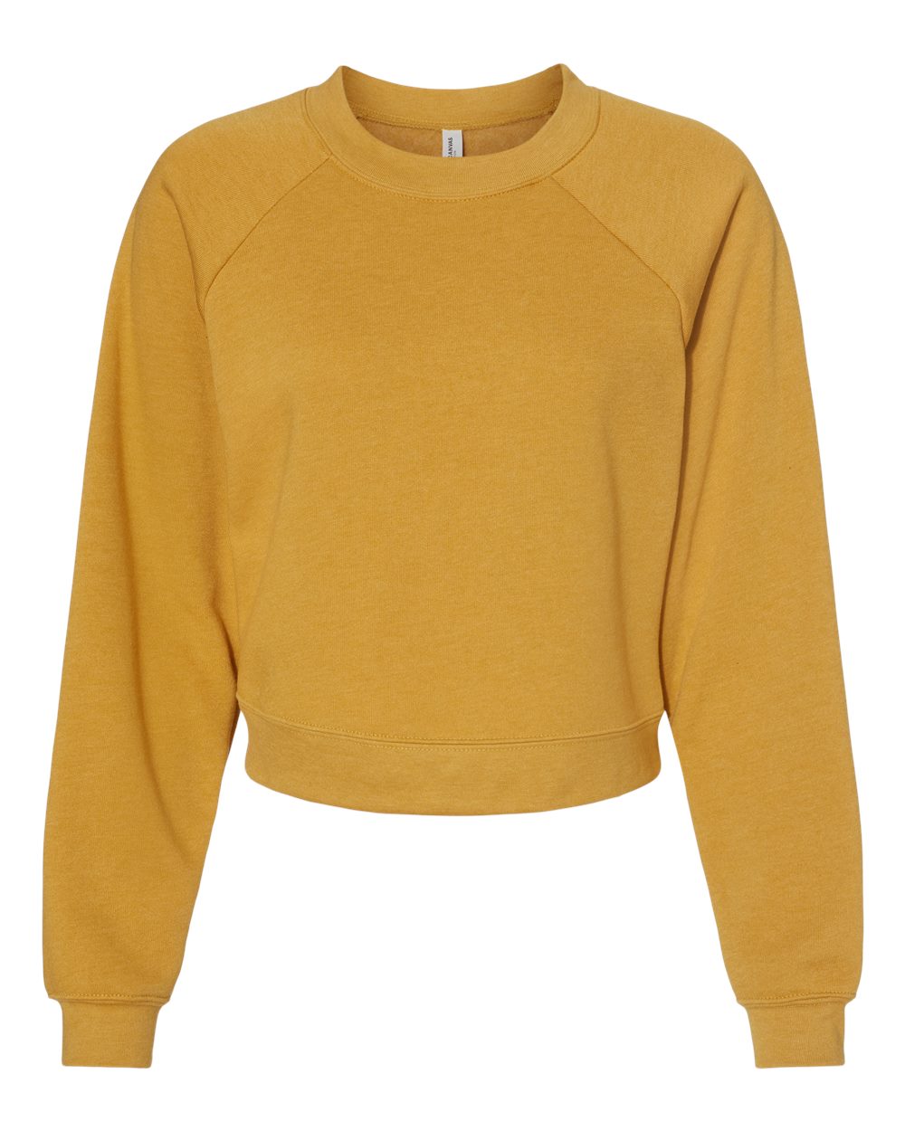 BELLA + CANVAS Women’s Raglan Fleece Pullover Long Sleeve Sweatshirt for Cozy Casual Wear
