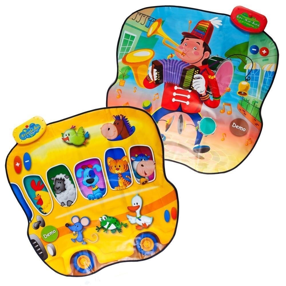 Dimple   Double Value Touch Sensitive Music Mat Animal Bus and Full Orchestra with 20 Instrument and Animal Sounds Along