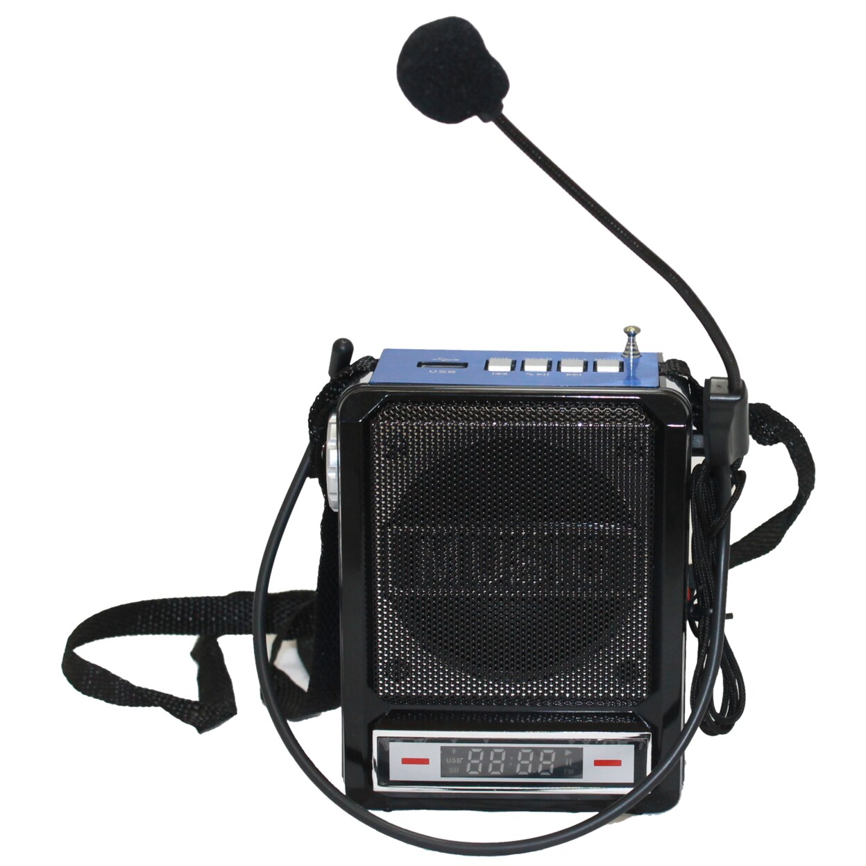Technical Pro   Rechargeable Portable Bluetooth Speaker w/ Wired Headset Mic and LED Light,100 Watts, 3 Inch Woofer,