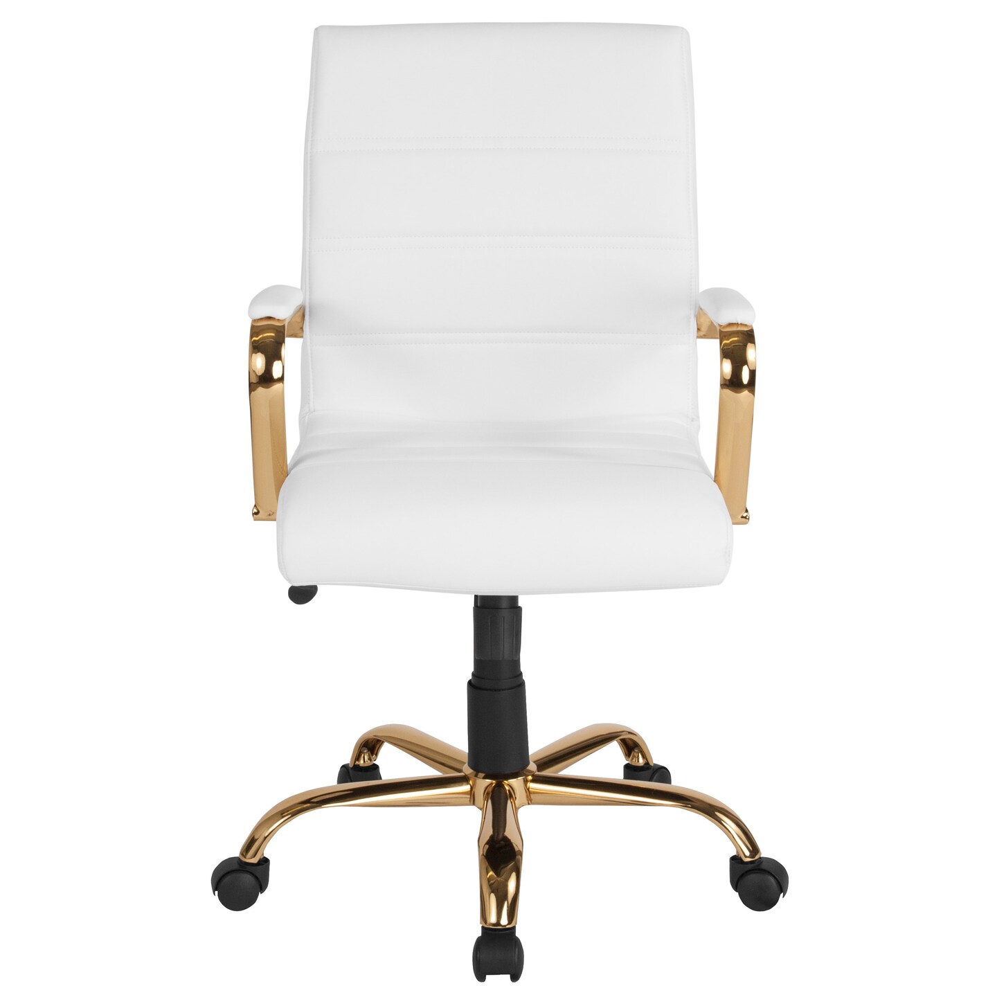 Merrick Lane Milano Contemporary Mid-Back Home Office Chair with Padded Arms