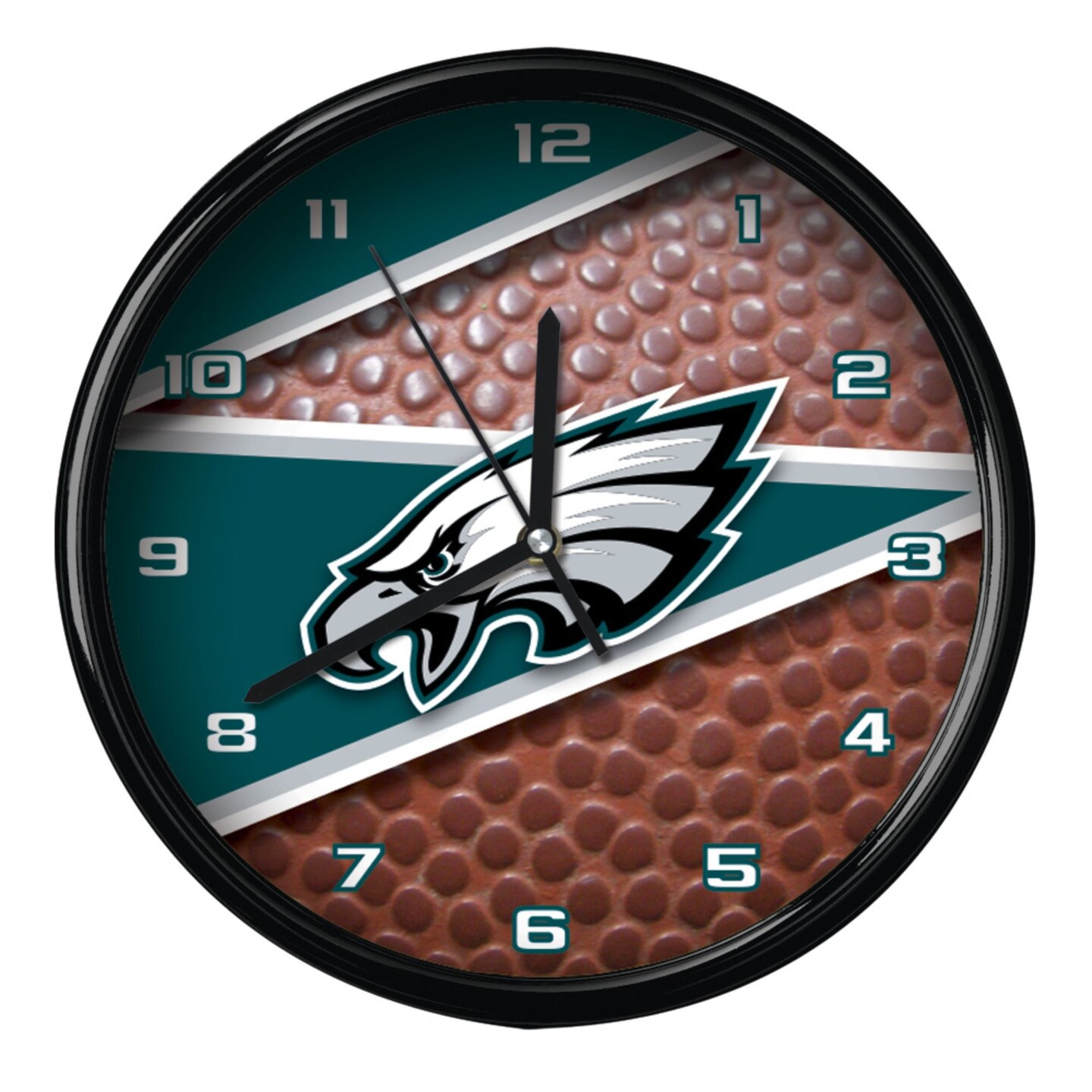 The Memory Company 11.5&#x22; Blue and Brown NFL Philadelphia Eagles Wall Clock