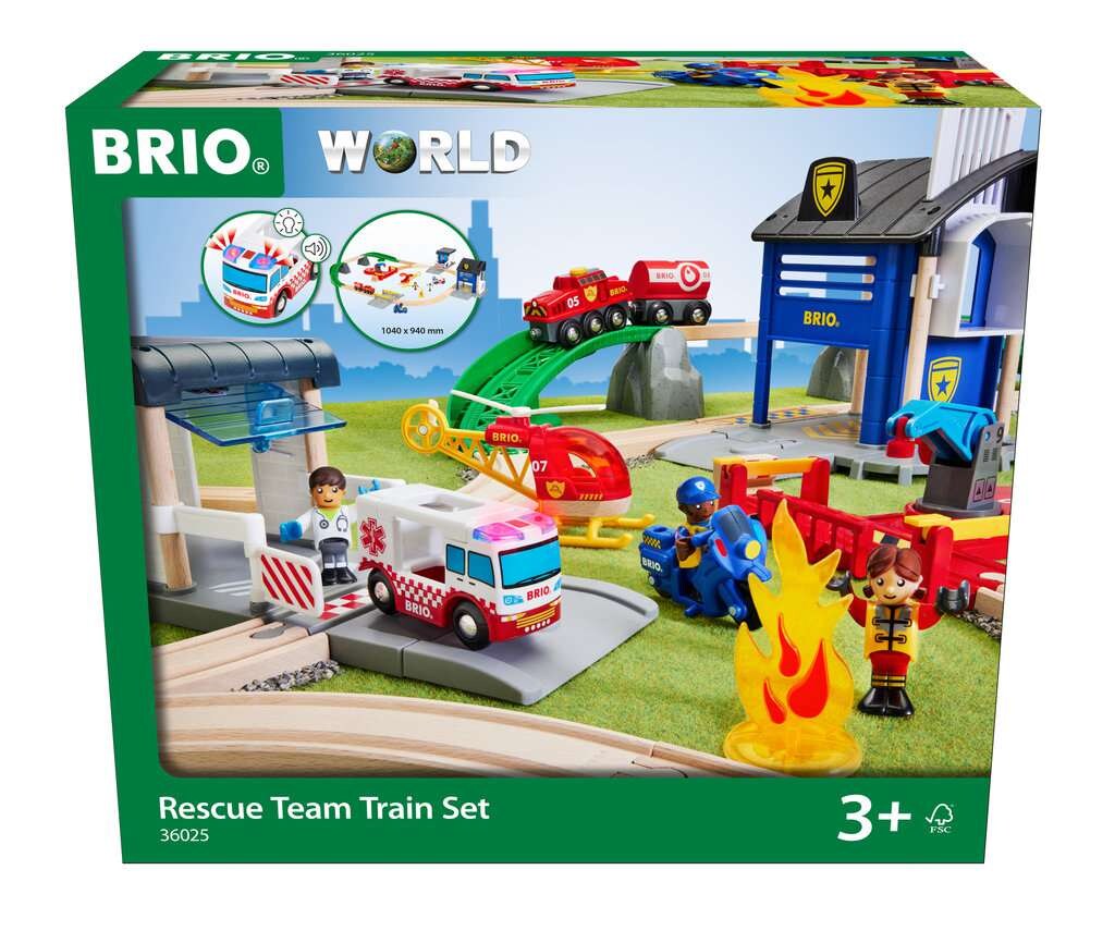 BRIO Rescue Team Train Set Train Set