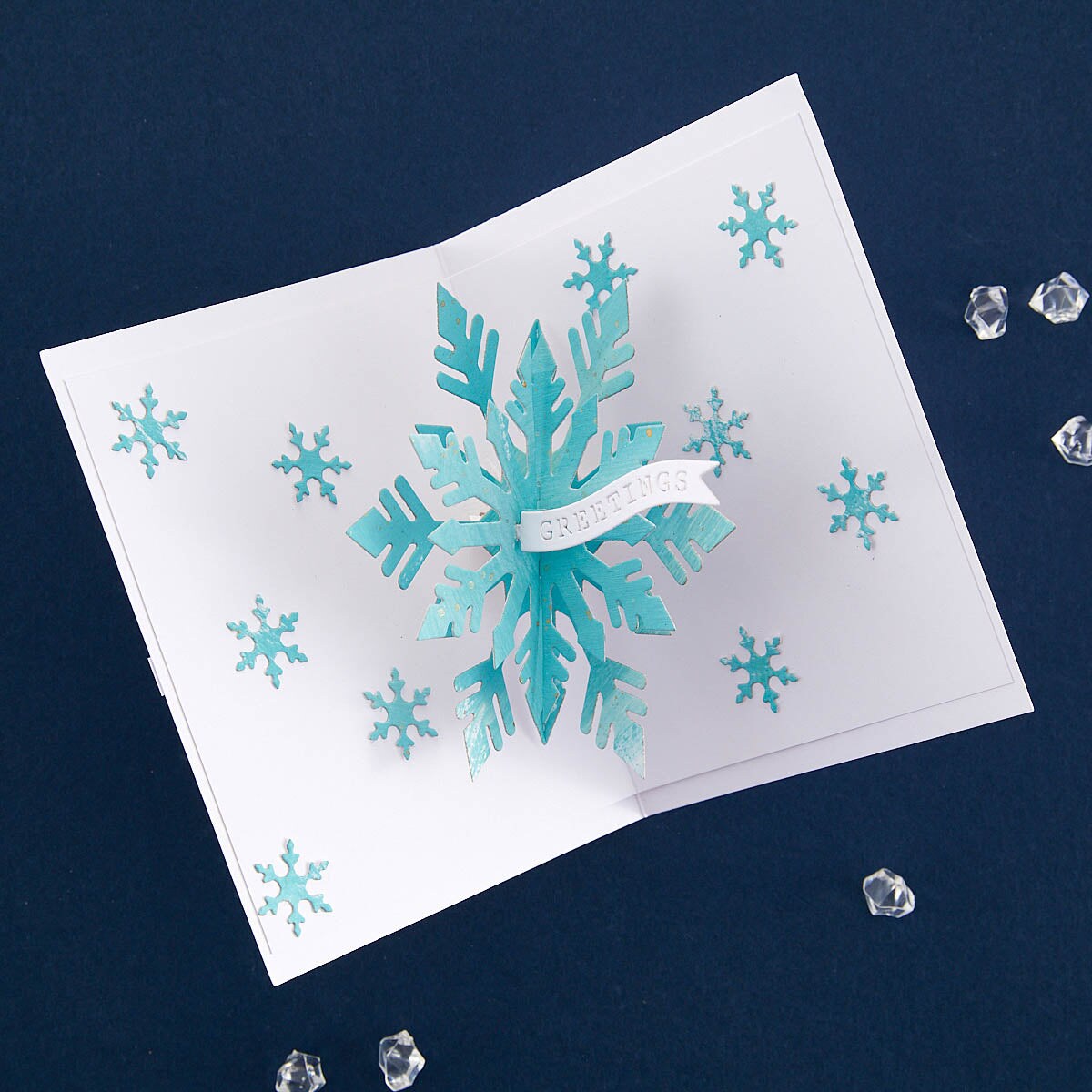 Spellbinders Pop-Up Snowflake Etched Dies from the Bibi&#x27;s Snowflakes Collection by Bibi Cameron