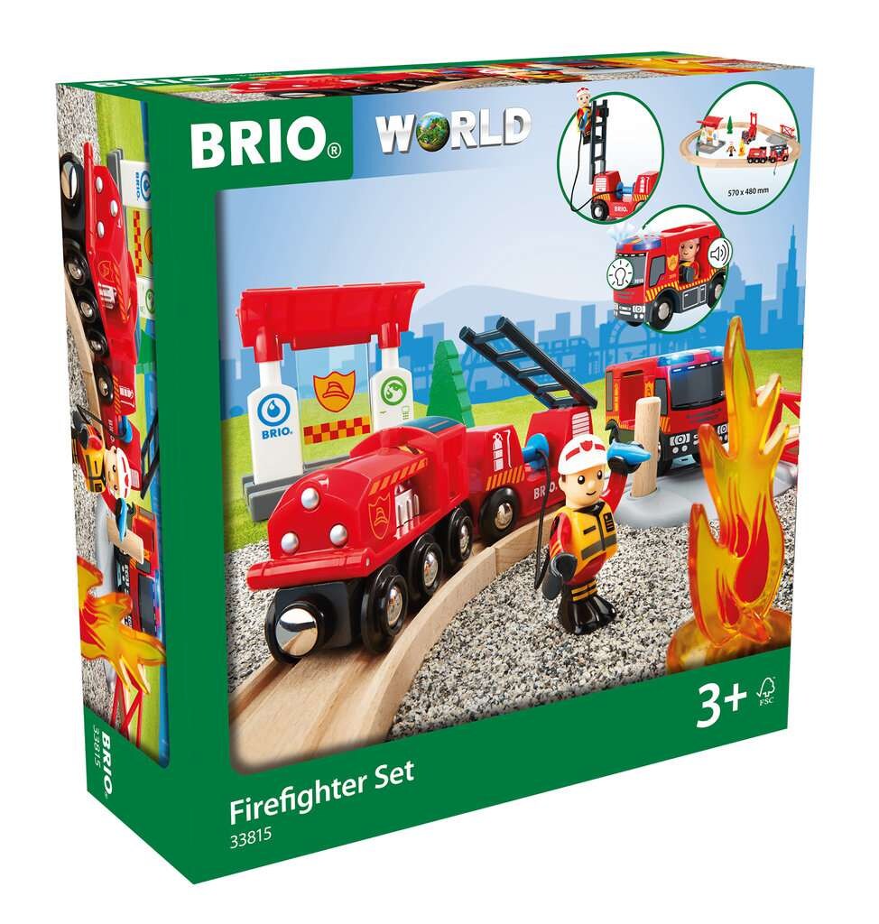 BRIO Firefighter Train Set Train Set