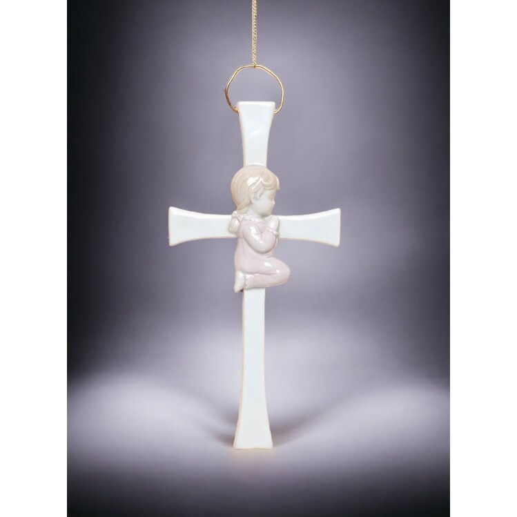 Praying Girl On The Cross Home Decoration Gift Idea Interior Decor Ornament