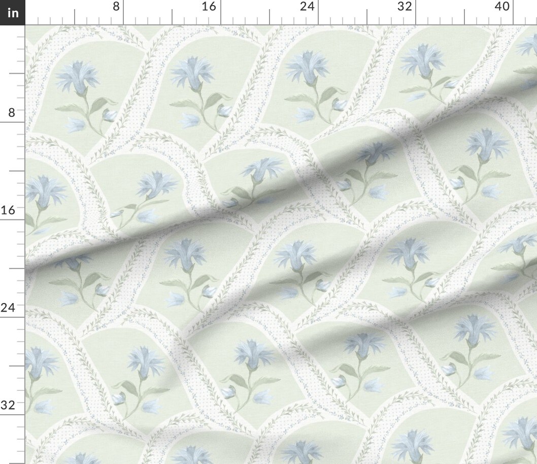 Cottagecore Floral Pink Botanical Garden Bloom Meadow Wildflower Custom Printed Fabric by Spoonflower Various Fabrics by the Yard or Fat Quarter