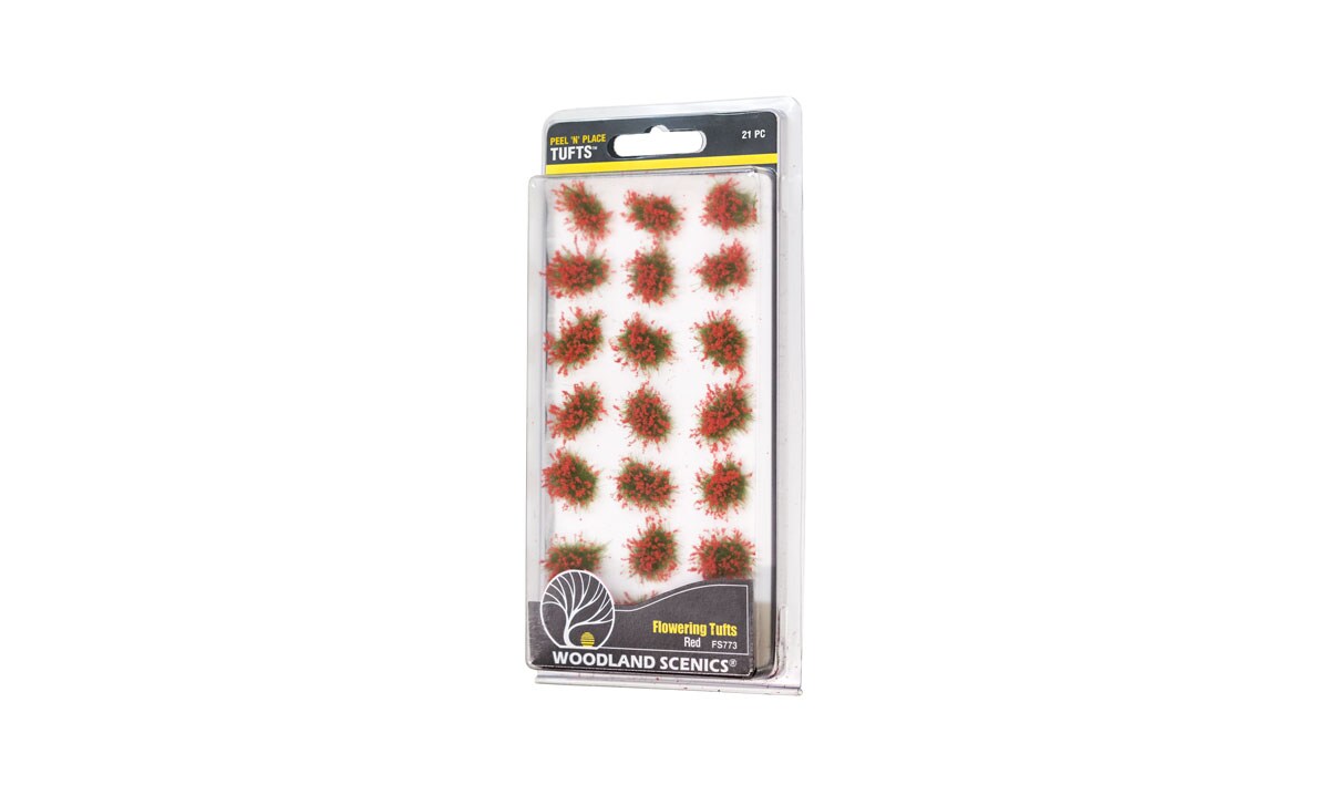 Woodland Scenics   RED FLOWERING TUFTS