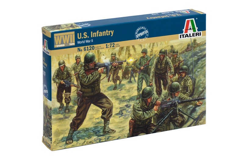 Italeri  1/72 WWII U.S. INFANTRY Plastic Model
