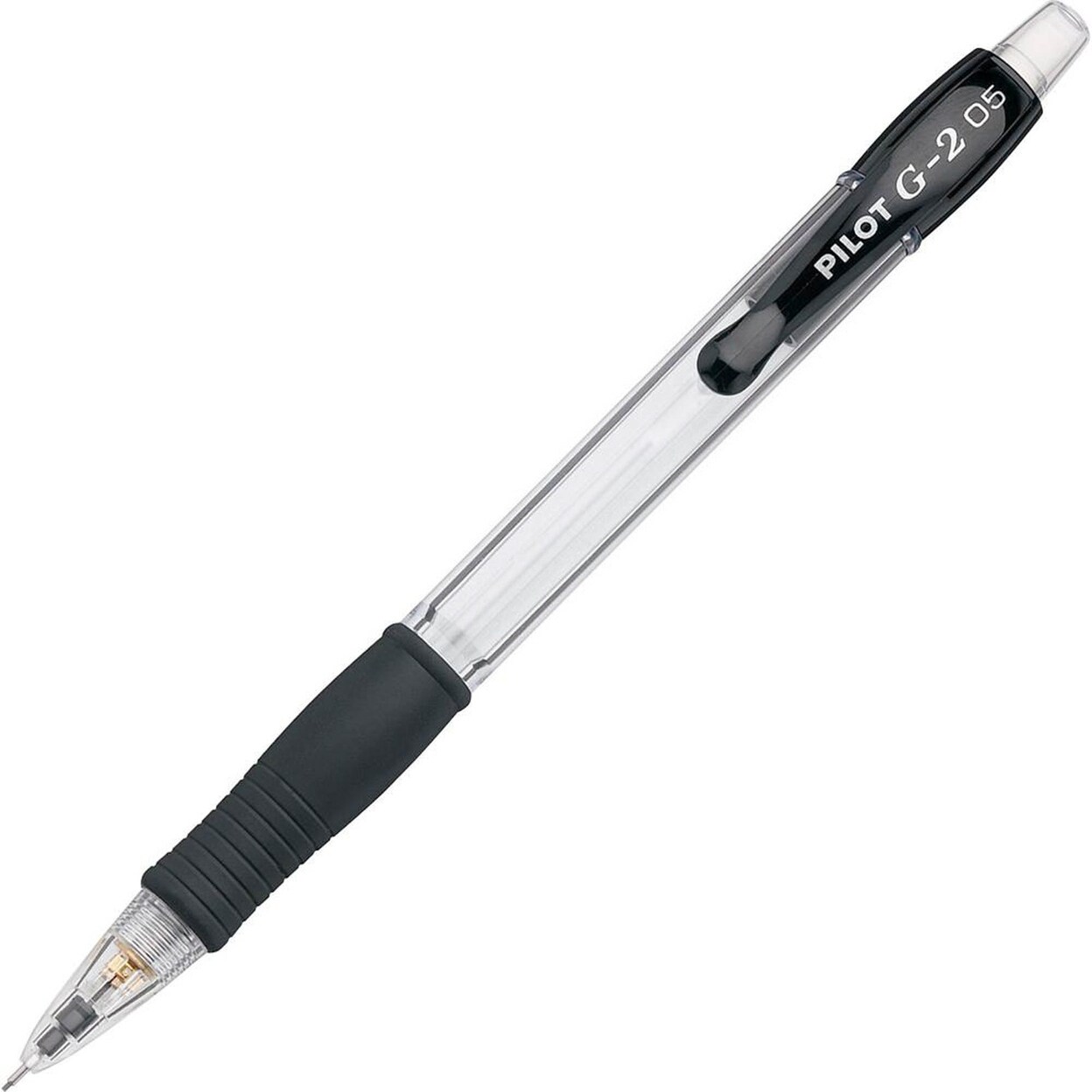 Pilot   G2 Mechanical Pencils - 0.5 Mm Lead Diameter - Refillable - Clear, Black Barrel - 1 Dozen