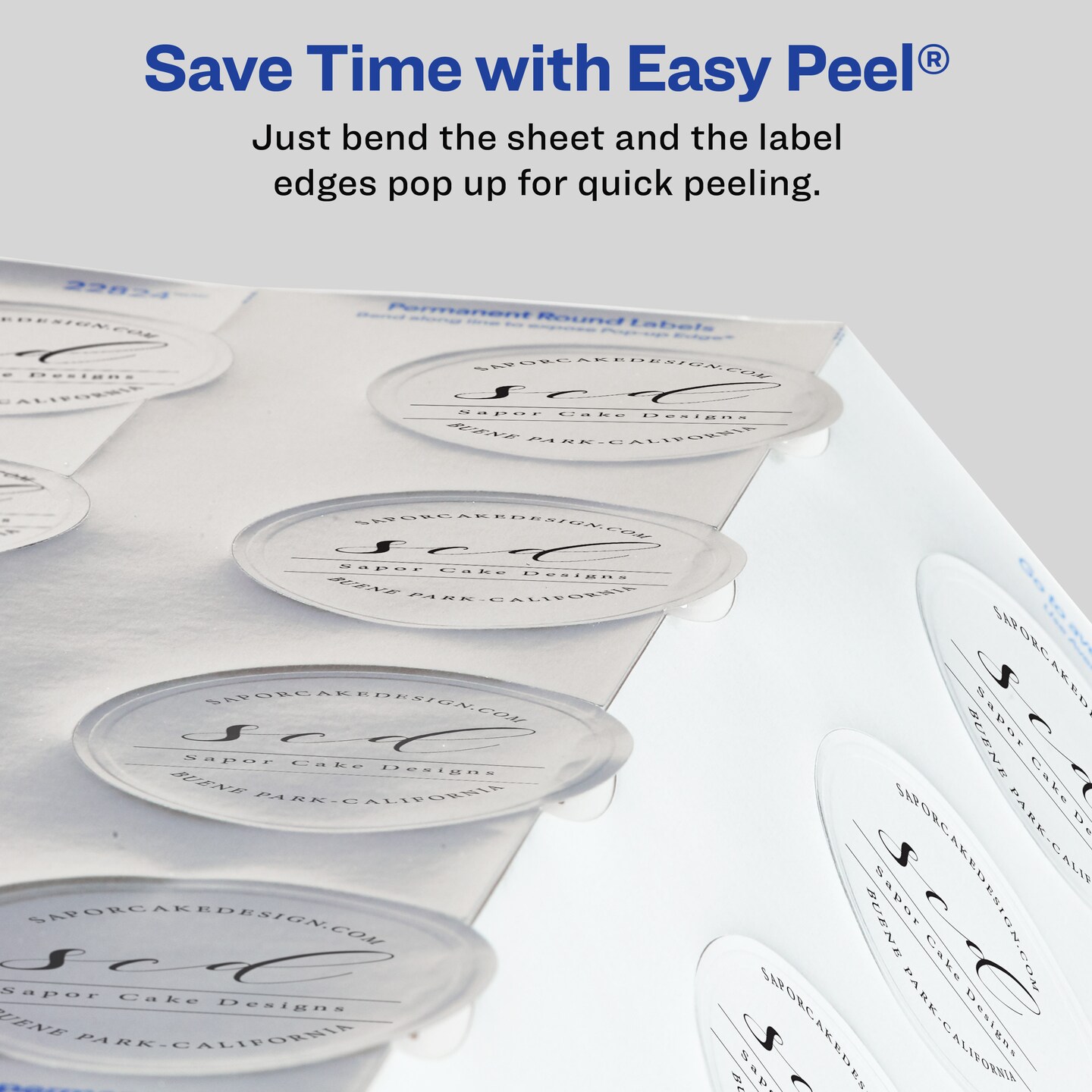 Avery Printable Embossed Foil Round Labels, 2&#x22; Diameter, Silver, 96 Customizable Labels (22824)
