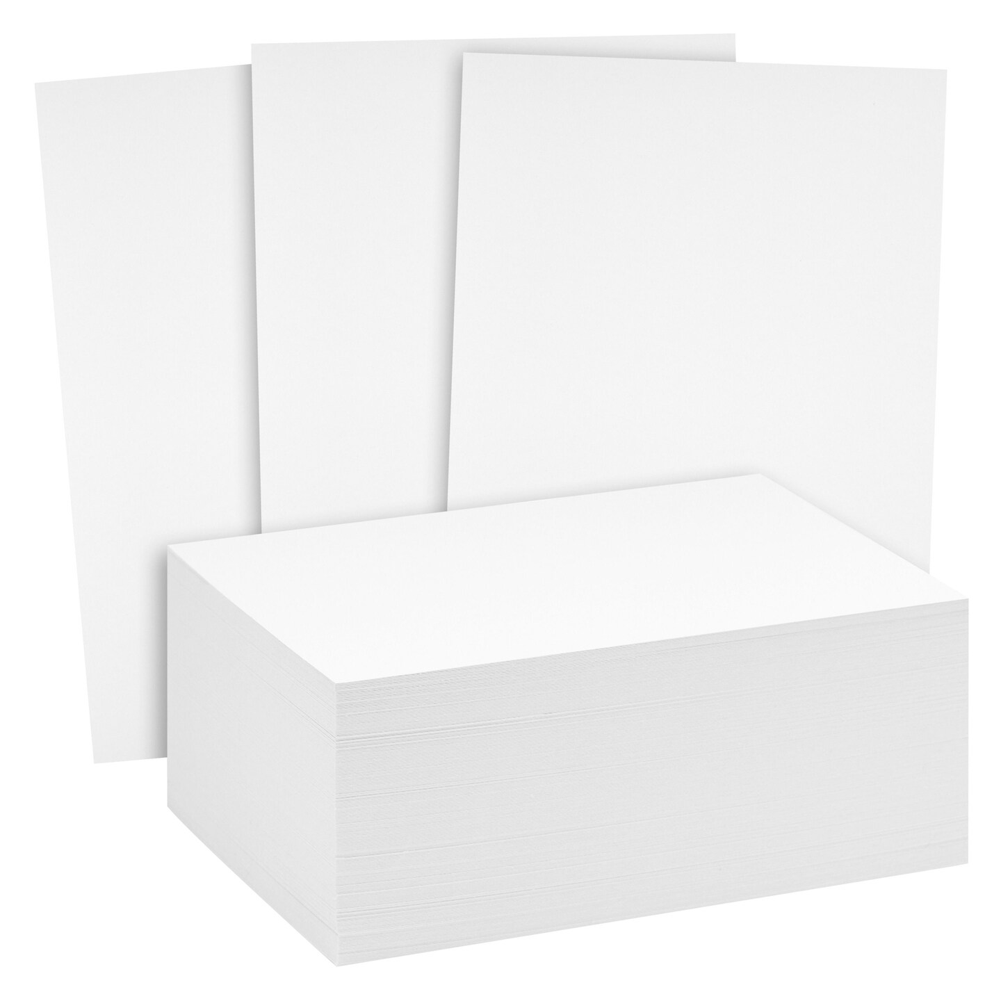 Greeting Cards Set - 5x7 Blank White Cardstock and Envelopes 