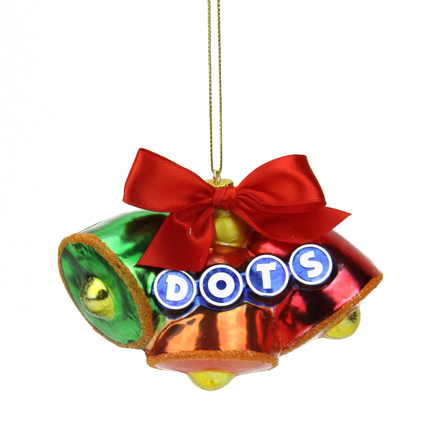 Northlight Candy Lane Tootsie Roll "Dots" Candy Logo Christmas Ornament - 3" - Multicolor