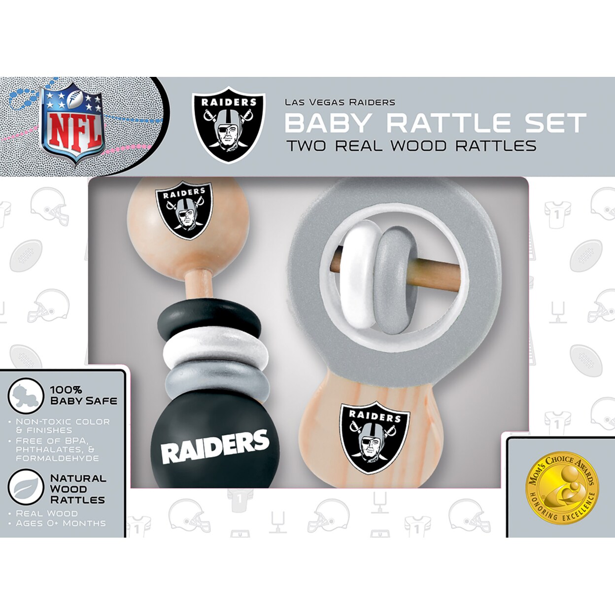 Sports Organic Baby Rattles Gift Set