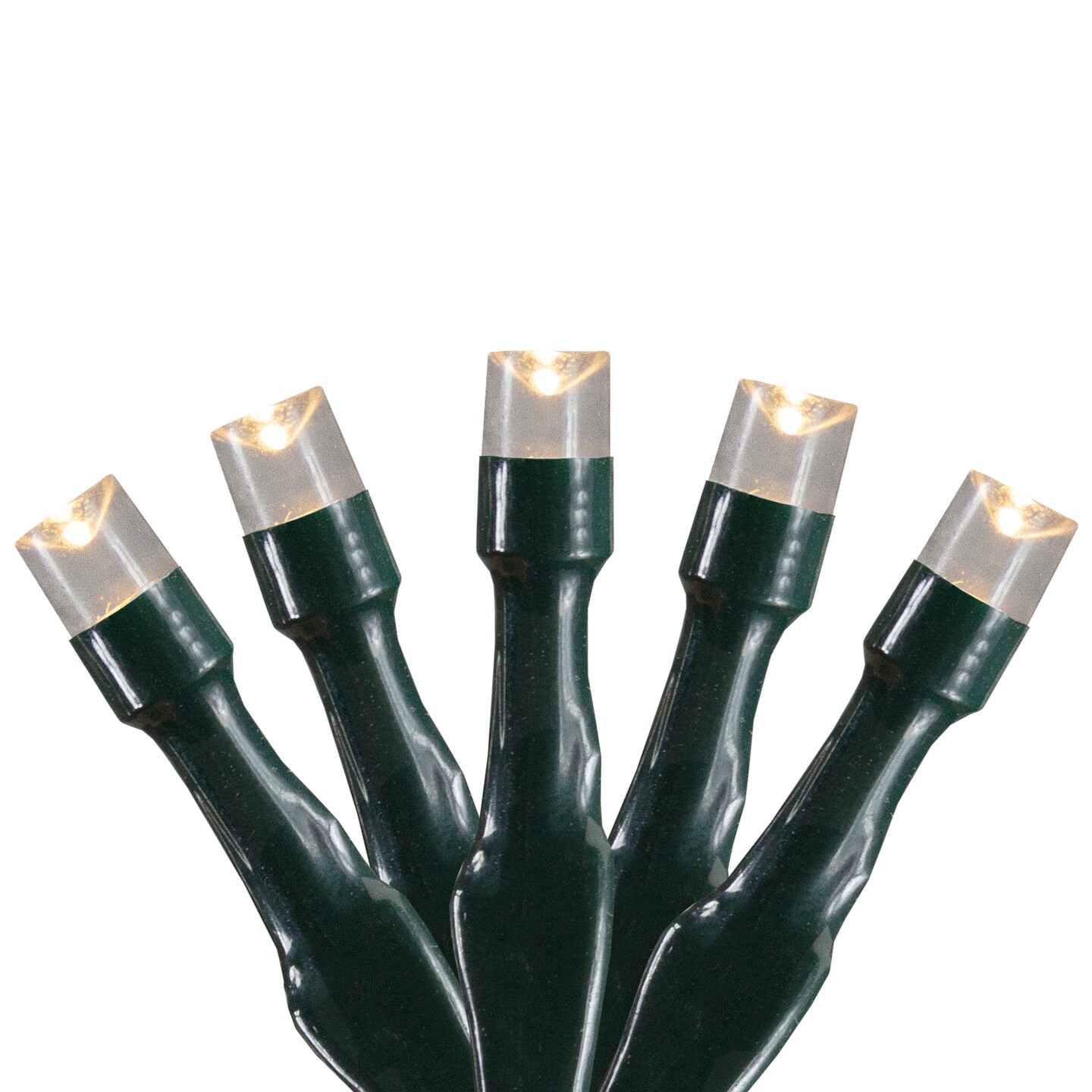 Northlight Battery Operated LED Christmas Lights - Warm White - 9.5&#x27; Green Wire - 20ct