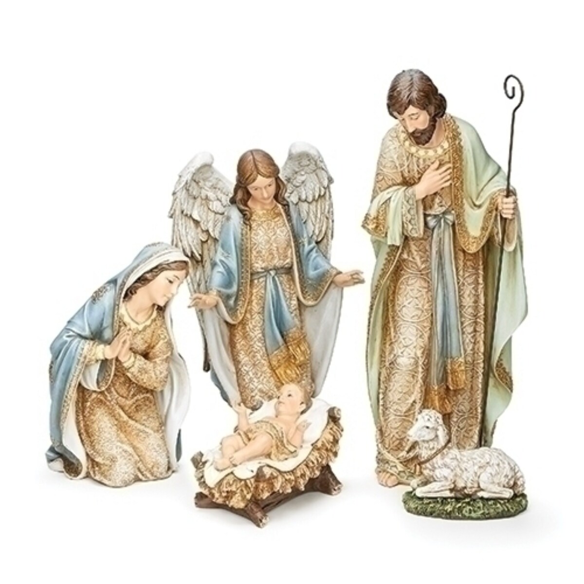 Roman 5-Piece Holy Family Nativity Set Christmas Tabletop Decors 30&#x22;
