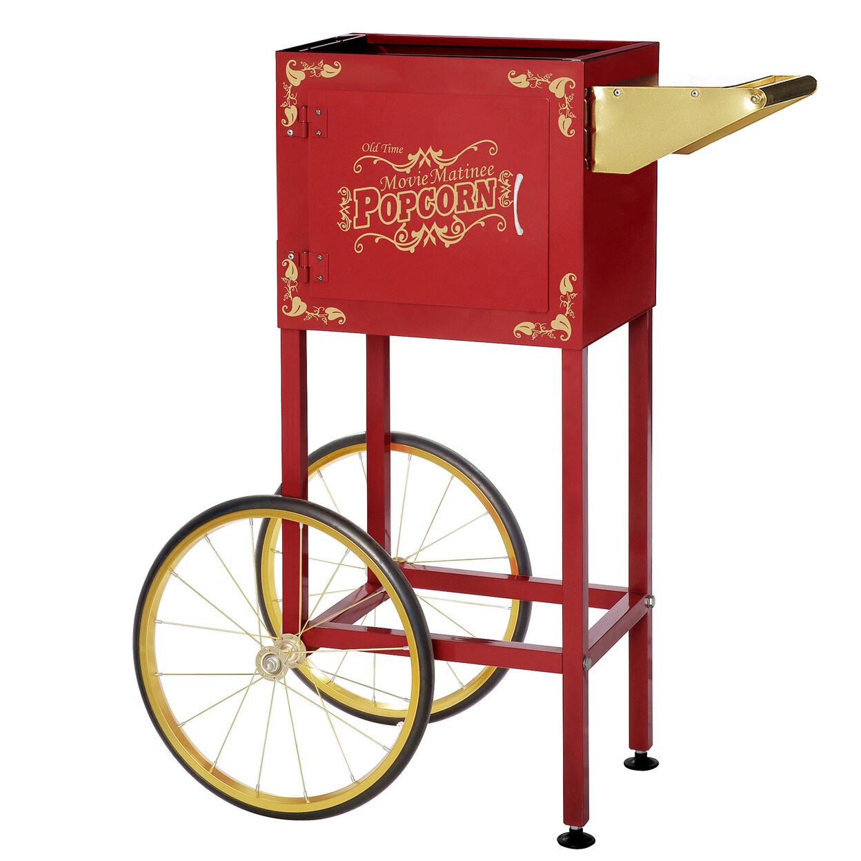 Great Northern Popcorn Cart Matinee Stand Red 8Oz Poppers Wheels Storage