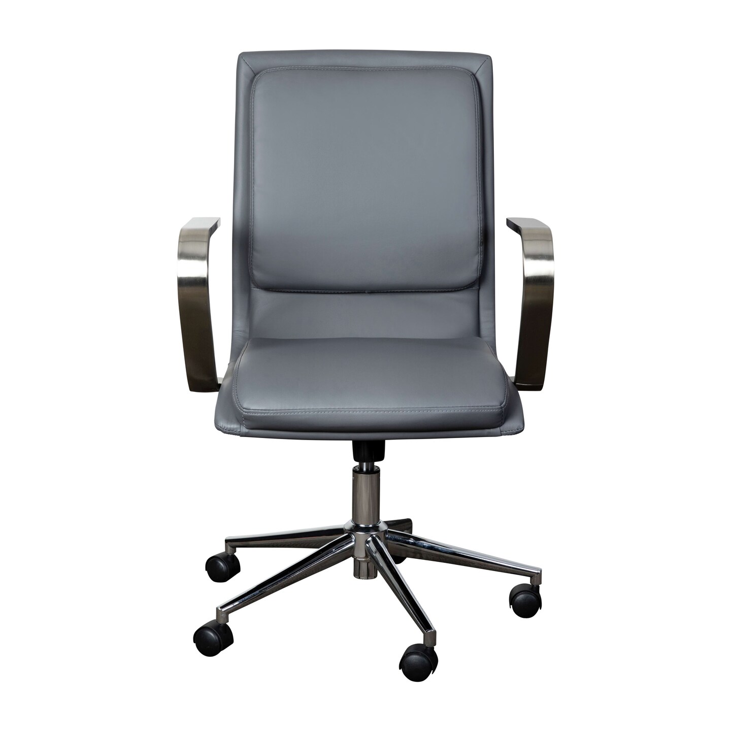 Merrick Lane Artemis Mid-Back Home Office Chair with Armrests, Height Adjustable Swivel Seat and Five Star Base