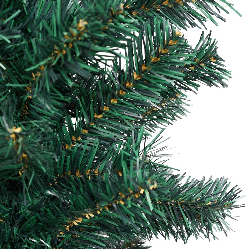 Slim Artificial Christmas Tree with LEDs&#x26;Ball Set