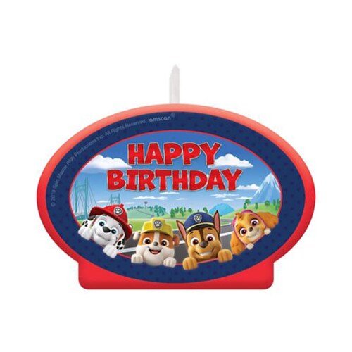 Paw Patrol Adventures Birthday Candle