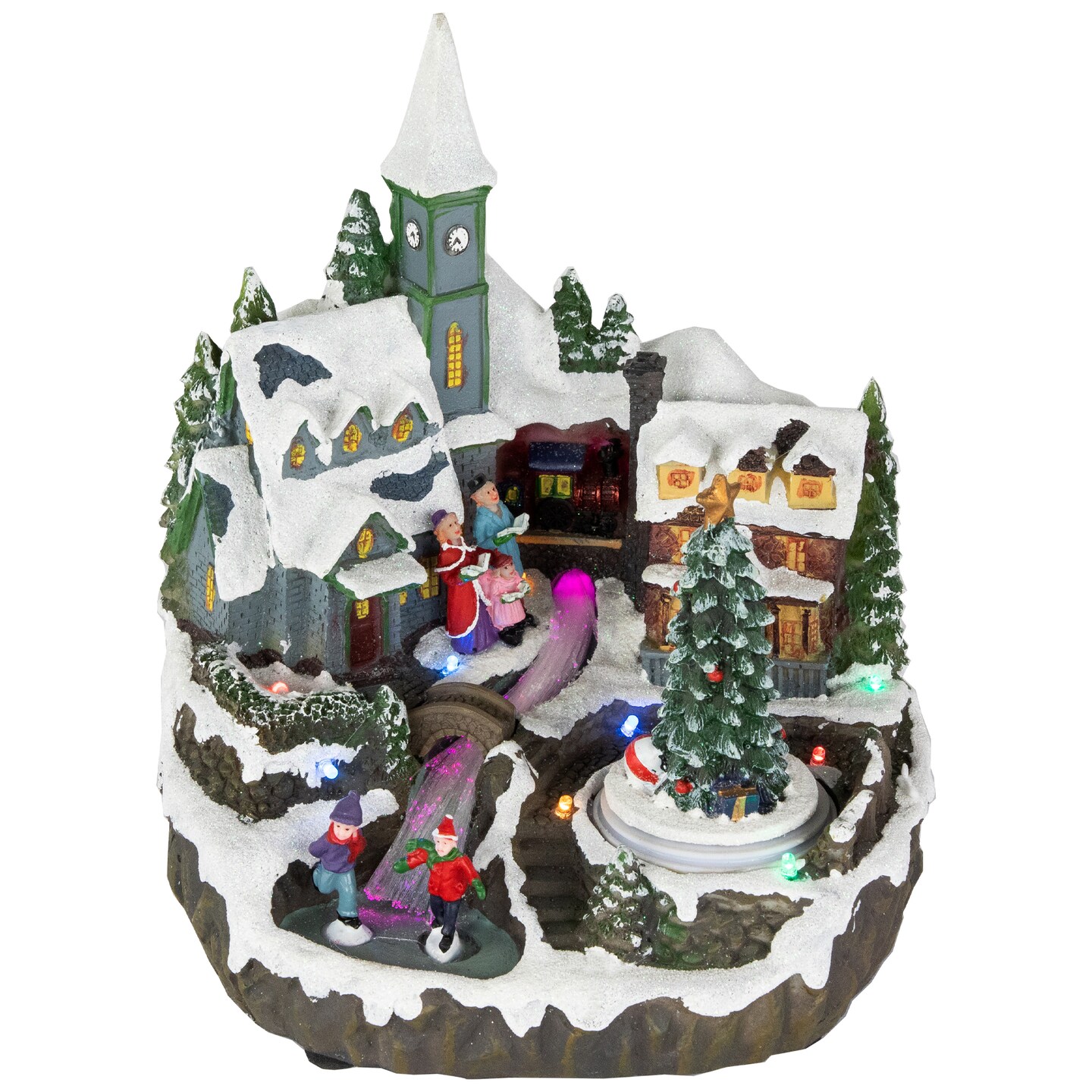 Northlight LED Lighted Animated and Musical Christmas Village Display Decoration - 9.25&#x22;