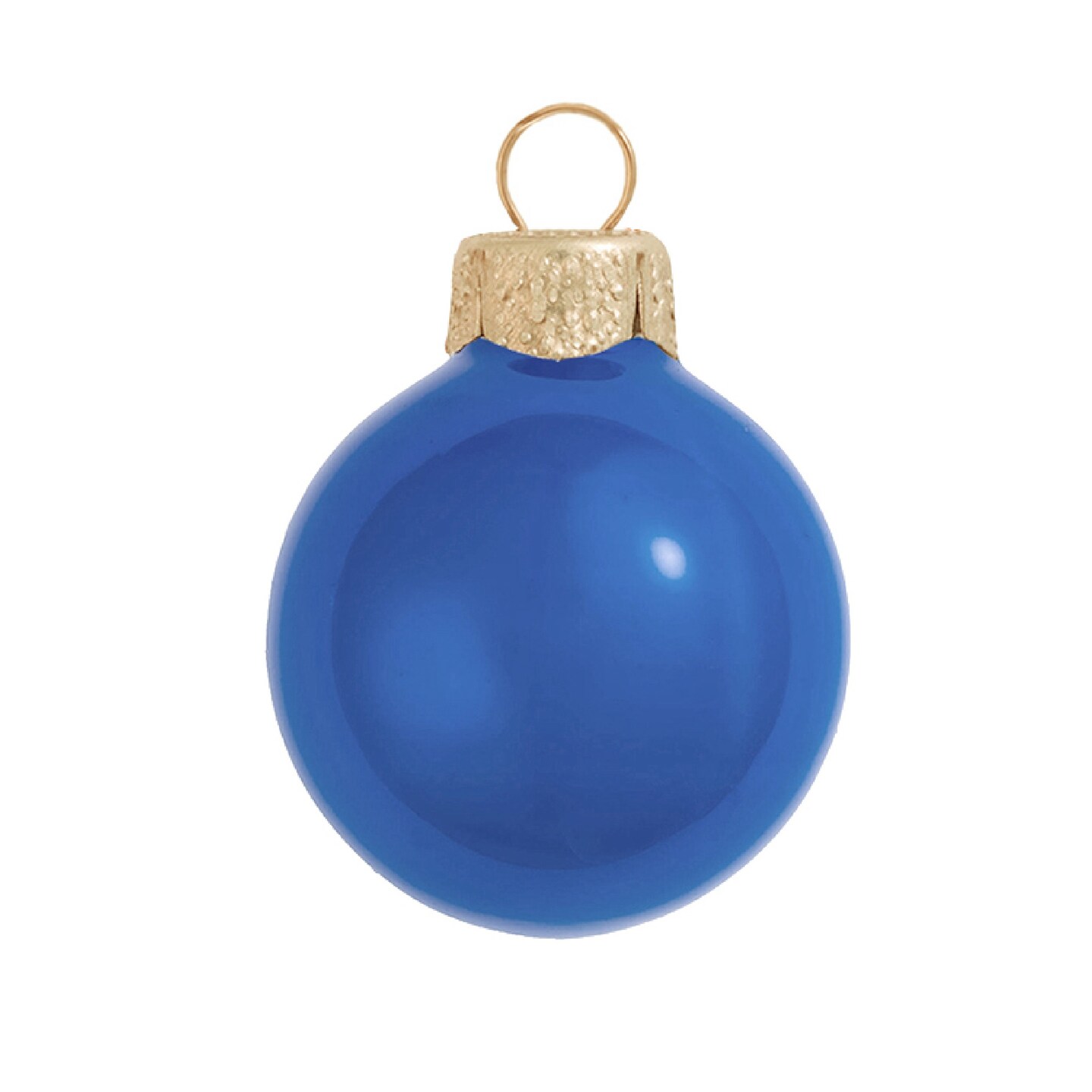 Whitehurst Pearl Finish Glass Christmas Ball Ornament - 7&#x22; (180mm) - Blue Delft