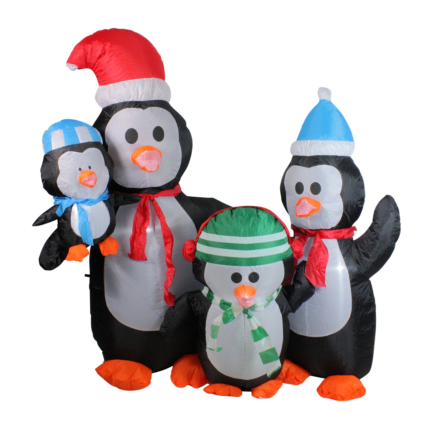 Northlight Lighted Inflatable Penguin Family Outdoor Christmas Decoration - 5'