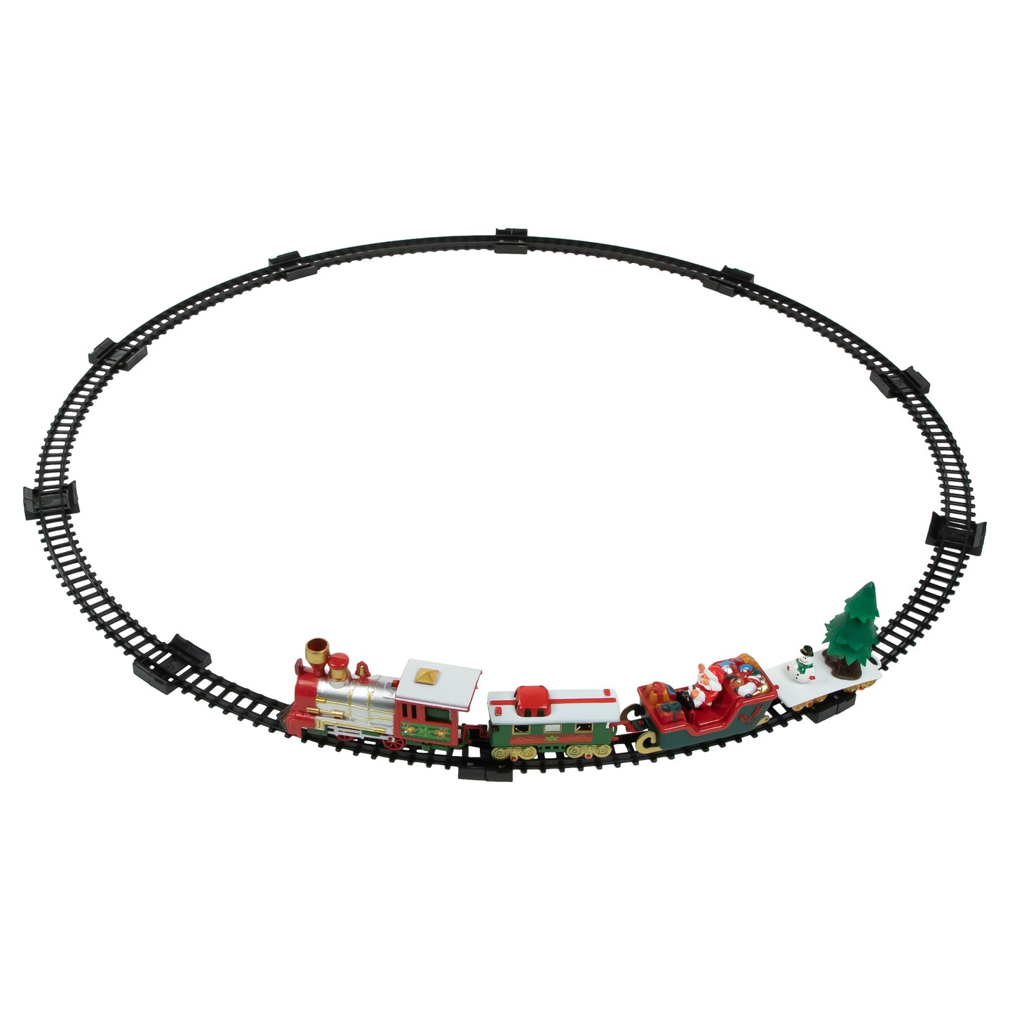 Northlight Lighted and Animated Christmas Tree Train Set with Sound - 31 Piece Set