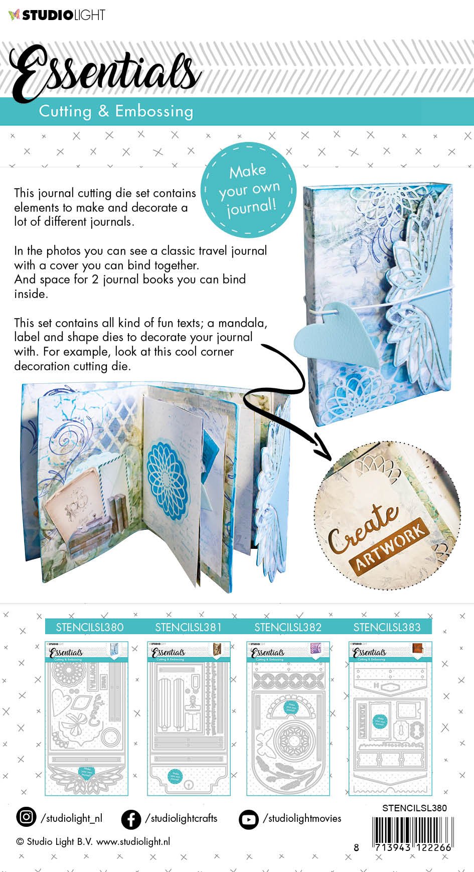 Studio Light Cutting & Embossing Die Journal Essentials 150x290mm nr.380 Michaels