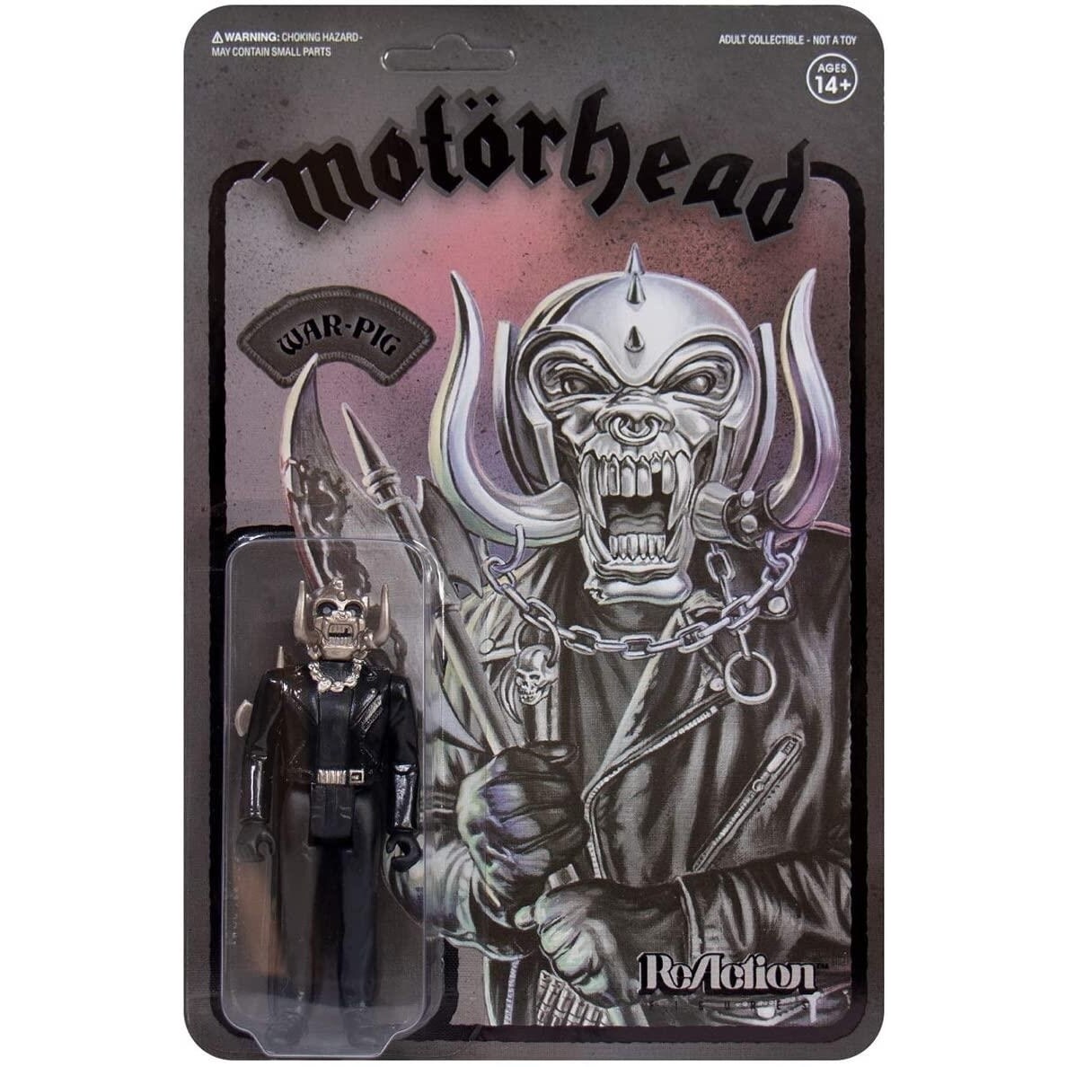 Super7 Motorhead Black Series Warpig Heavy Metal Music Band ReAction Figure