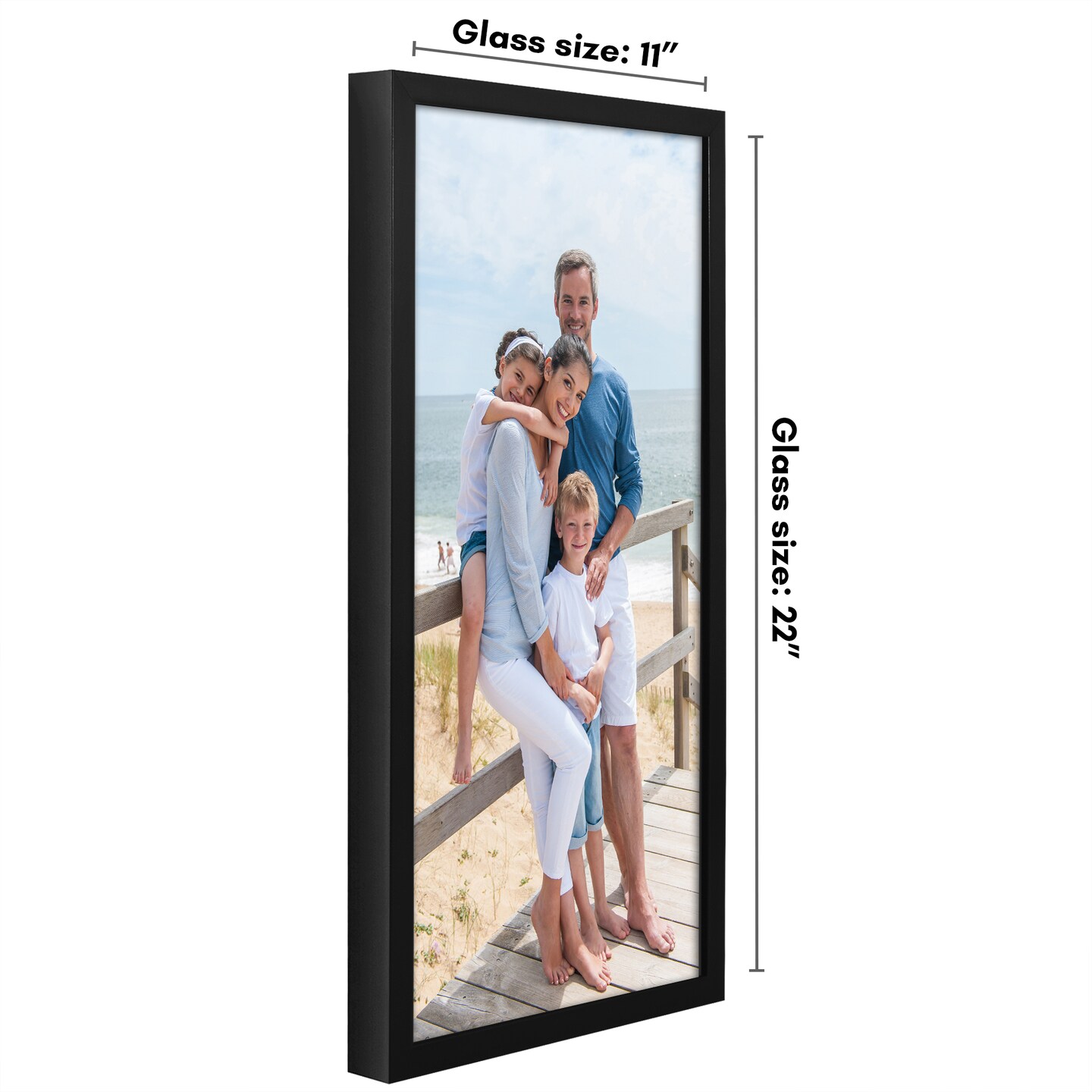 Americanflat Gallery-Style Picture Frame - Ideal Frame for Gallery Wall Display - Showcase Artwork, Prints, and Photos - Shatter Resistant Glass - Hanging Hardware with Drywall Anchor