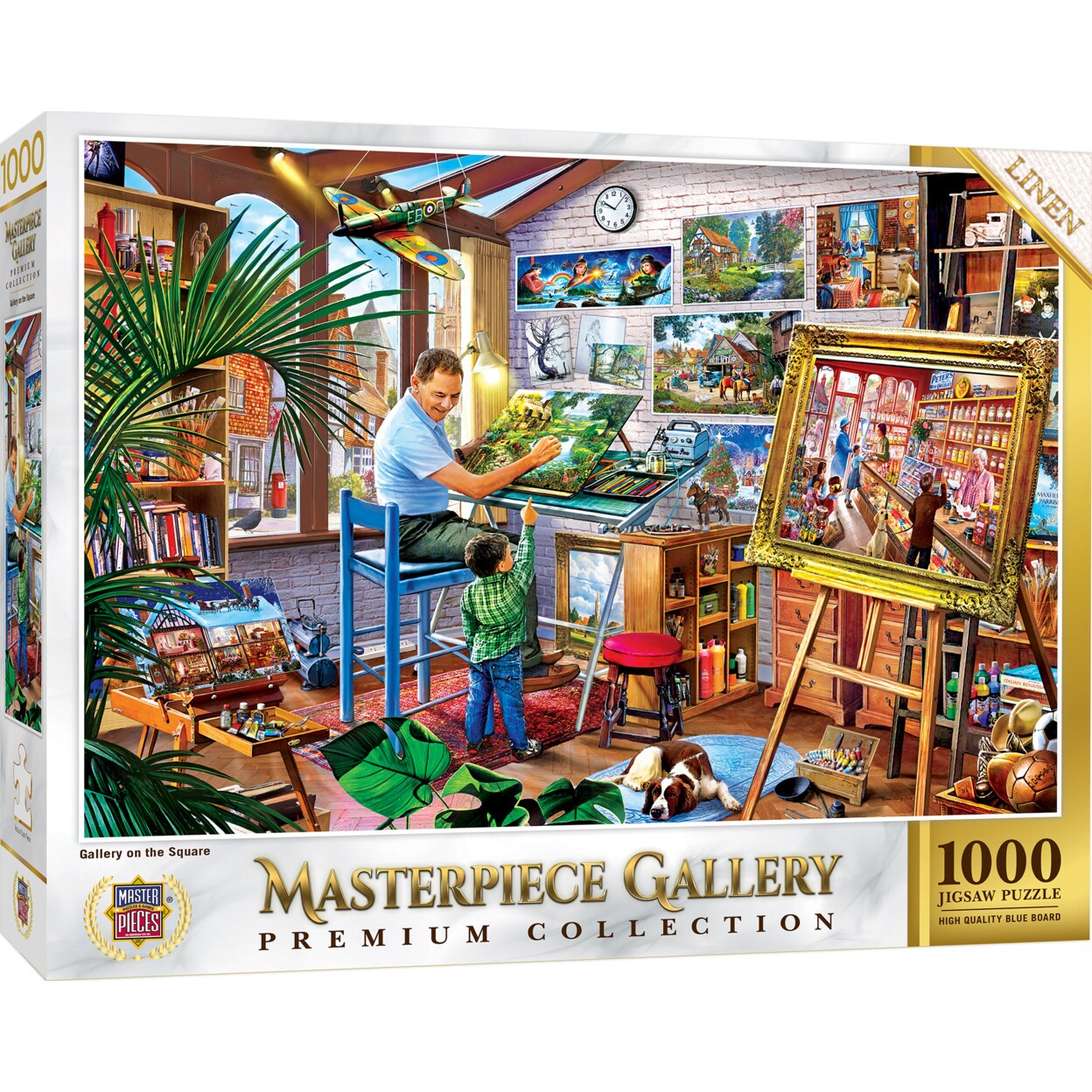 Masterpieces   1000 Piece Jigsaw Puzzle - Gallery on The Square - 26.8&#x22;x19.3&#x22;