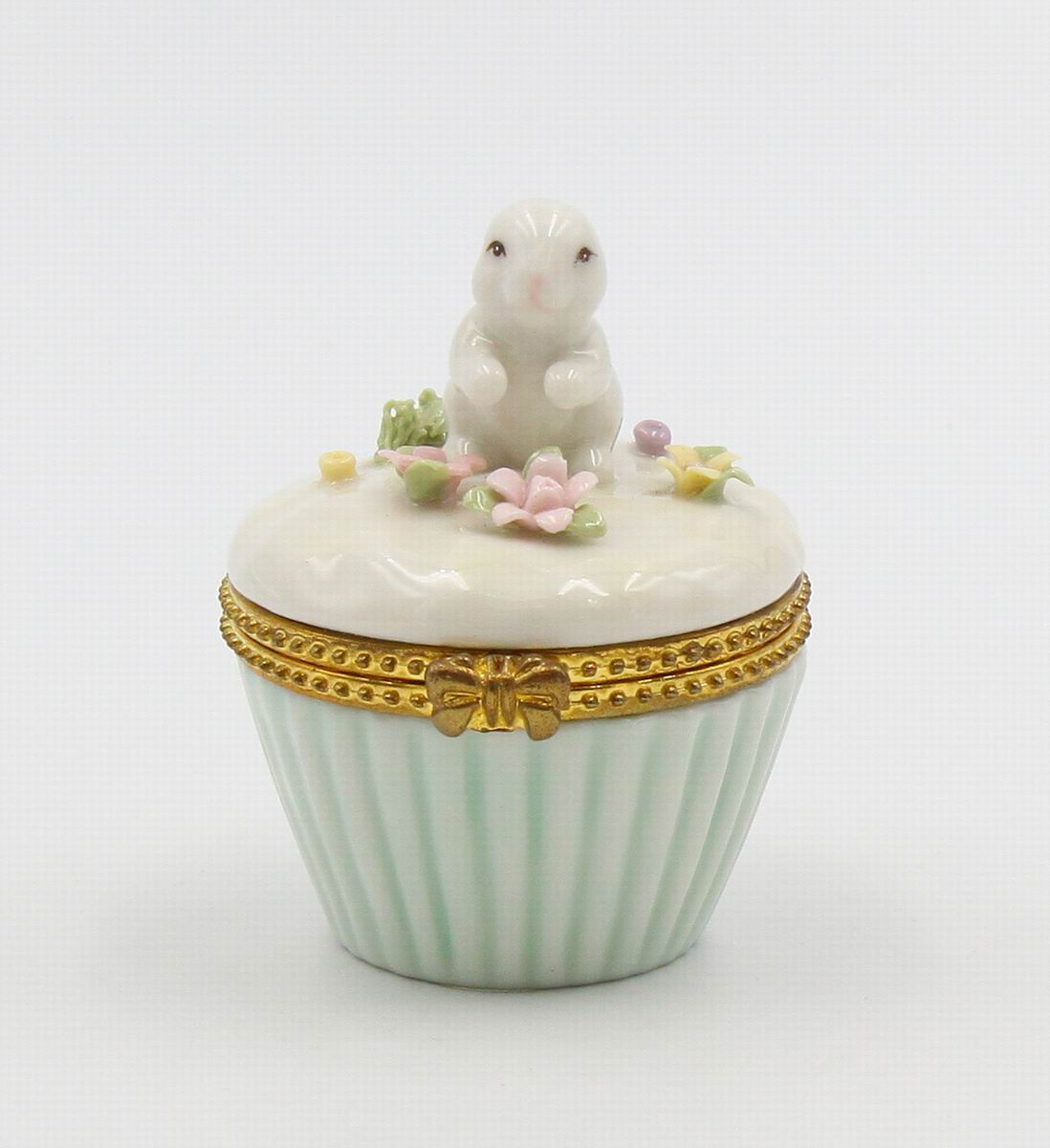Ceramic Easter Bunny Rabbit Hinge Box, Home D&#xE9;cor, Gift for Her, Gift for Mom, Bathroom D&#xE9;cor, Spring Decor, Easter Decor