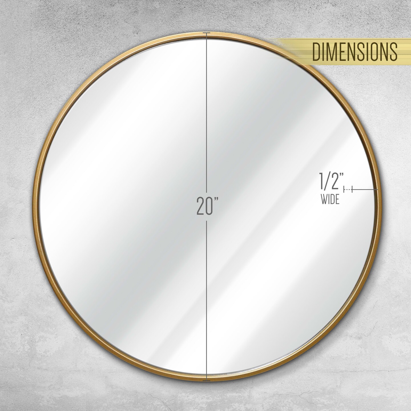 HBCY Creations Wall Mirror for Entryways, Washrooms, Living Rooms and More