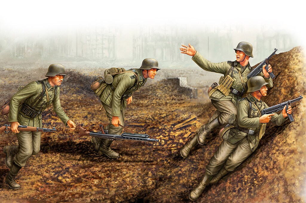 Hobby Boss  1/35 GERMAN THE 6 ARMY   &#x22;MAMAEV HILL&#x22; Plastic Model