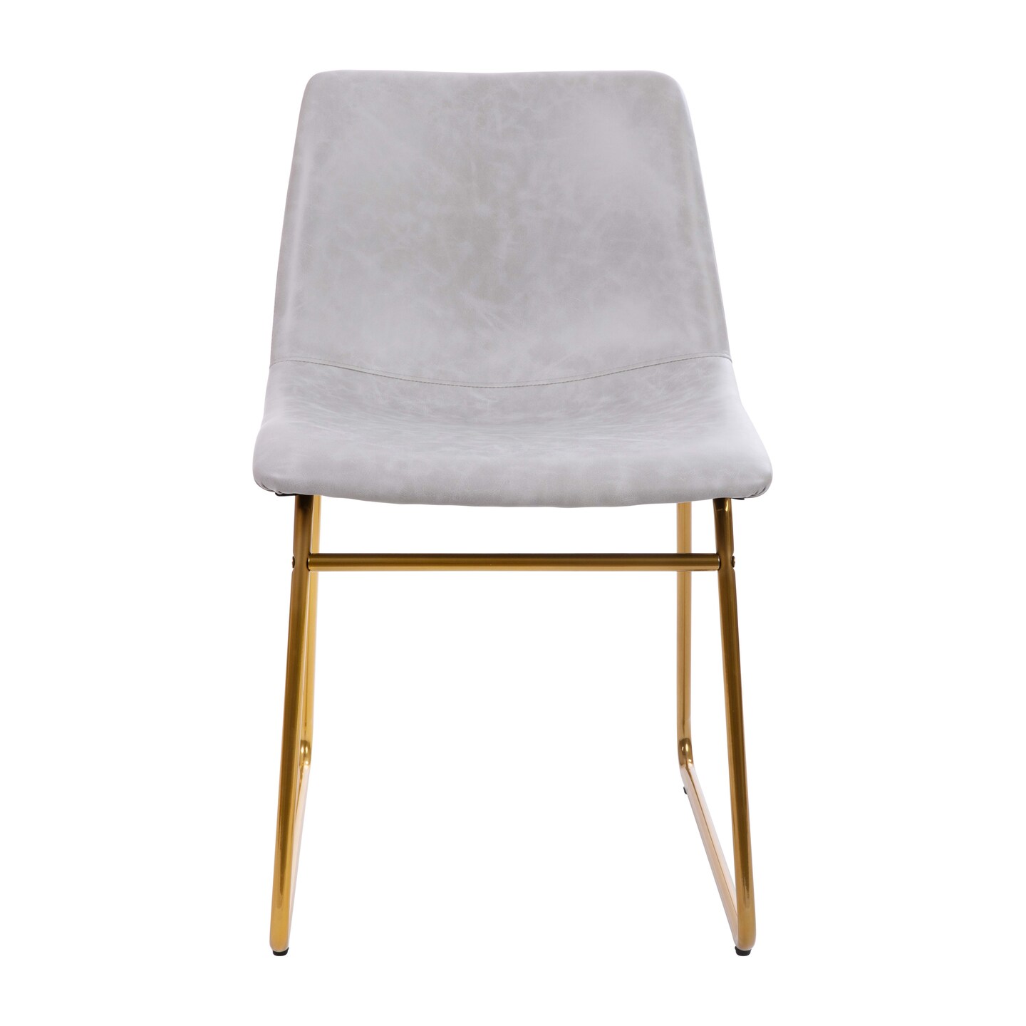 Merrick Lane Carrollton 18 inch Faux Leather Bucket Seat Dining Chairs, Set of 2