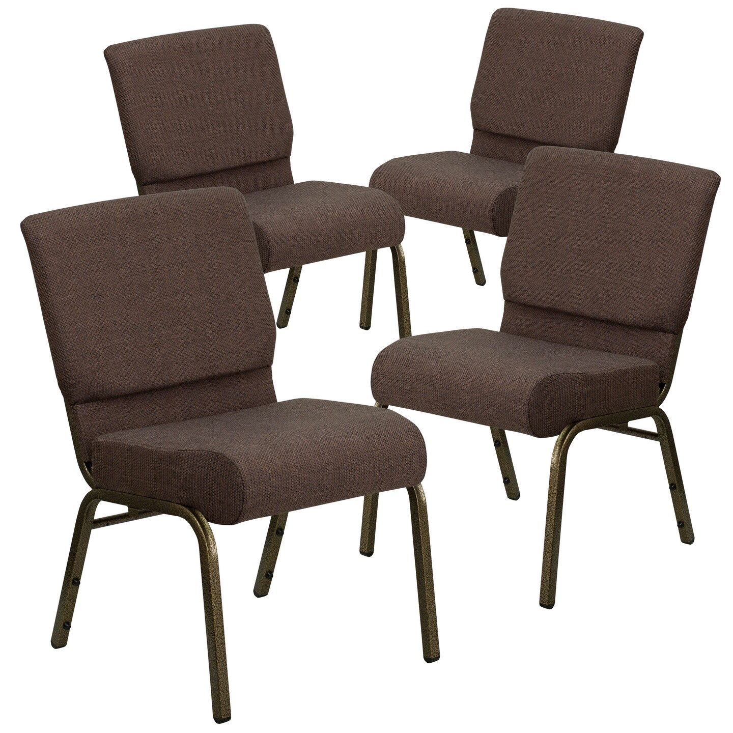 Emma and Oliver 4 Pack 21&#x27;&#x27;W Stacking Church Chair