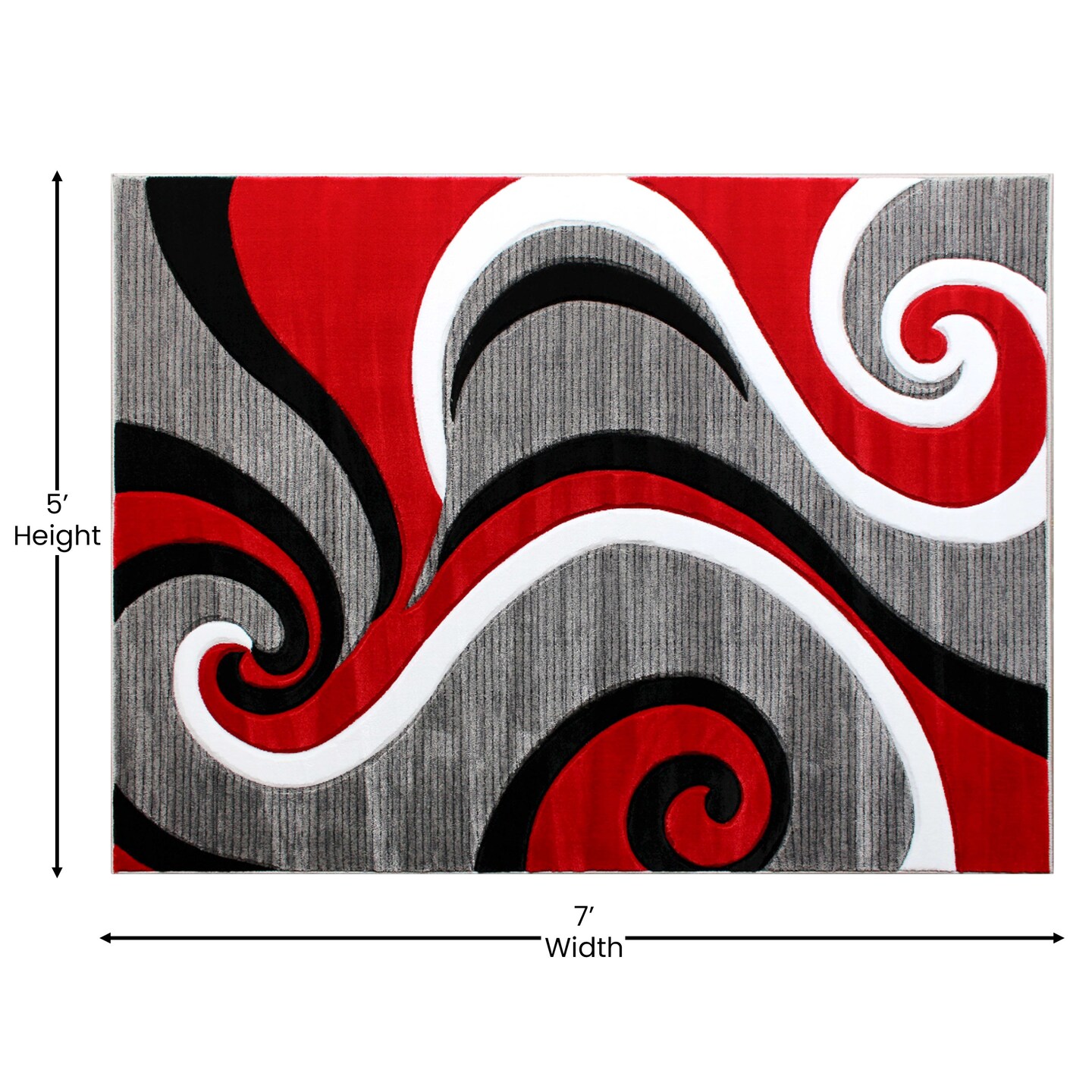 Masada Rugs Sophia Collection Modern Contemporary Hand Sculpted Area Rug